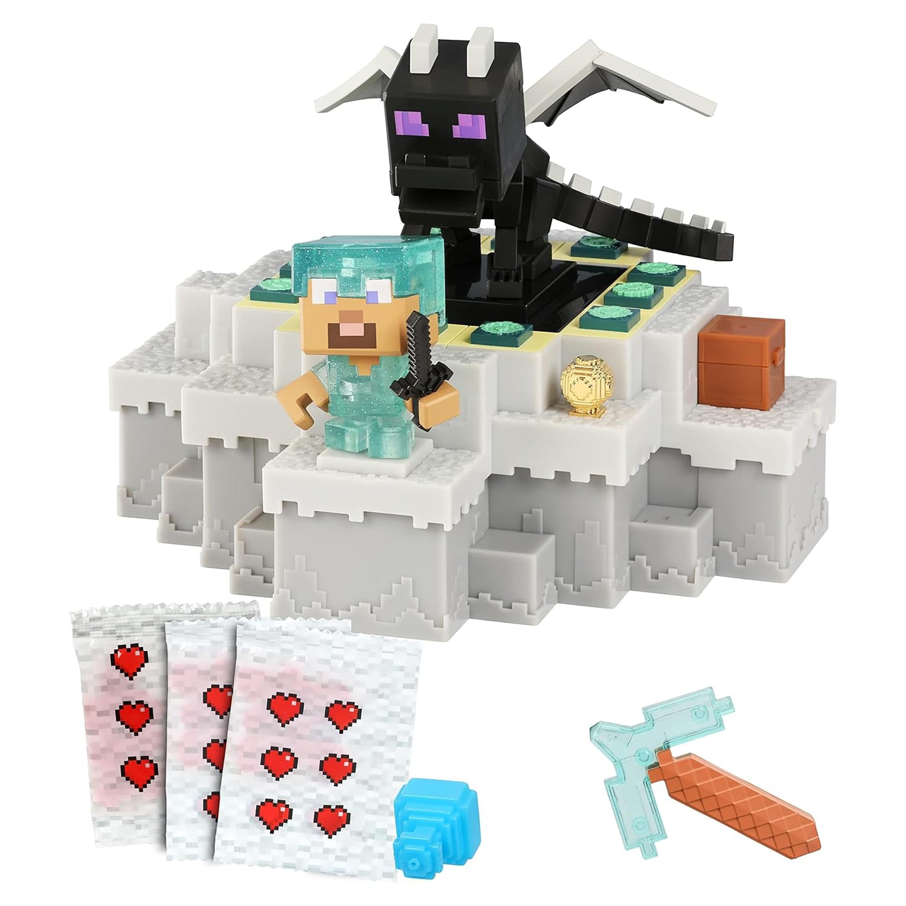 Treasure X Minecraft Caves & Cliffs Ender Dragon Playset