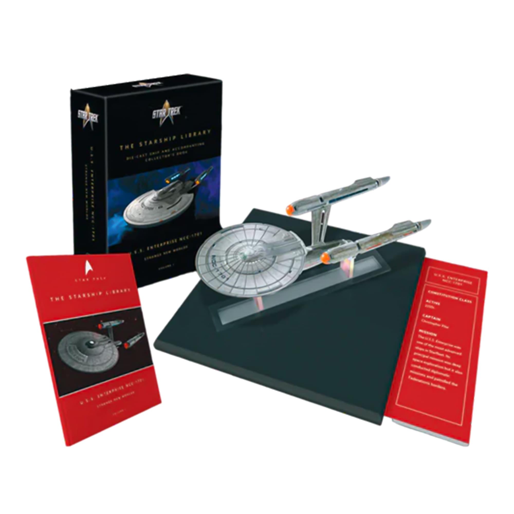 「限定」Star Trek USS Enterprise NCC-1701 Star Trek SNW | Enterprise Ship and Book Set | Free Shipping