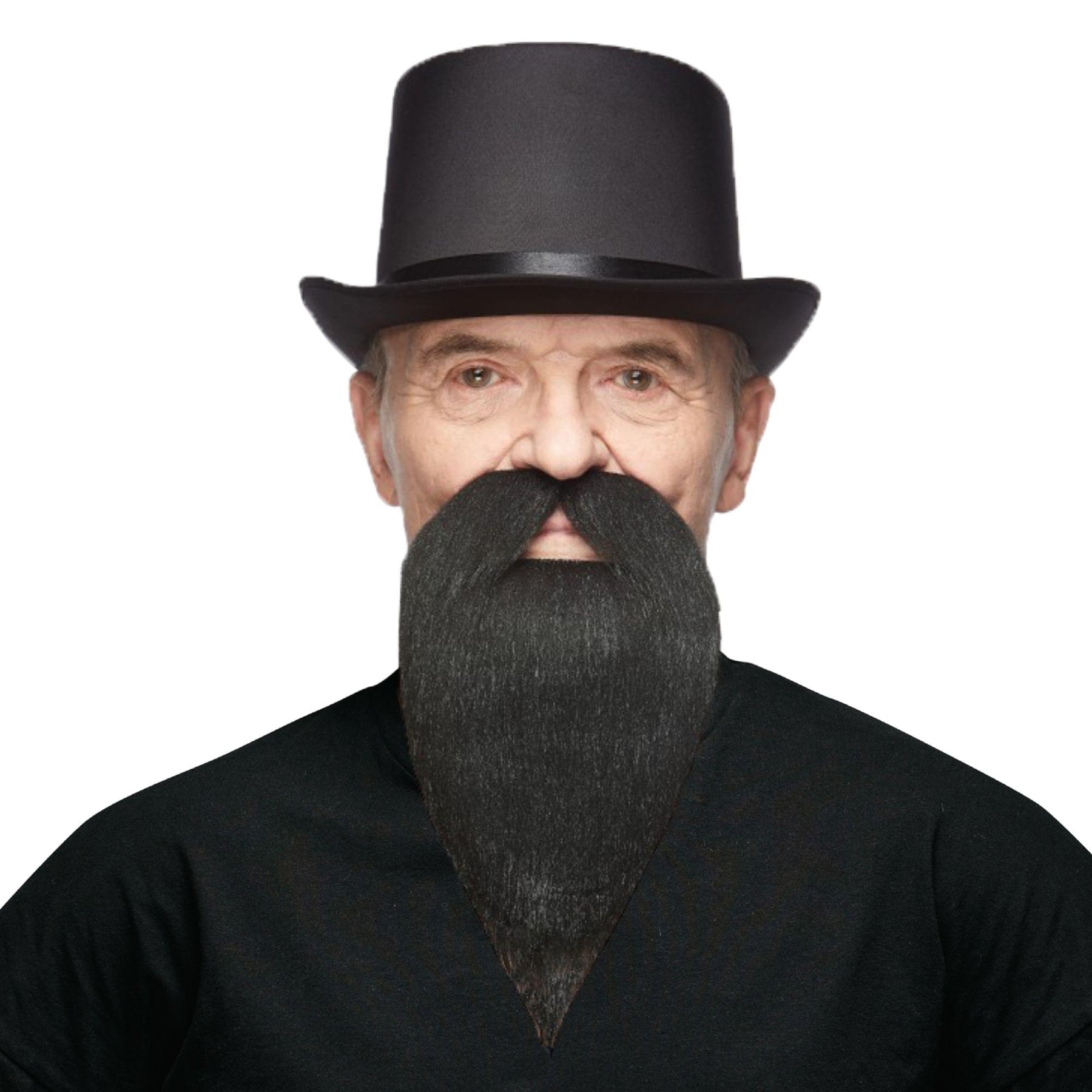 Black Beard & Moustache Adult Costume Accessory Set