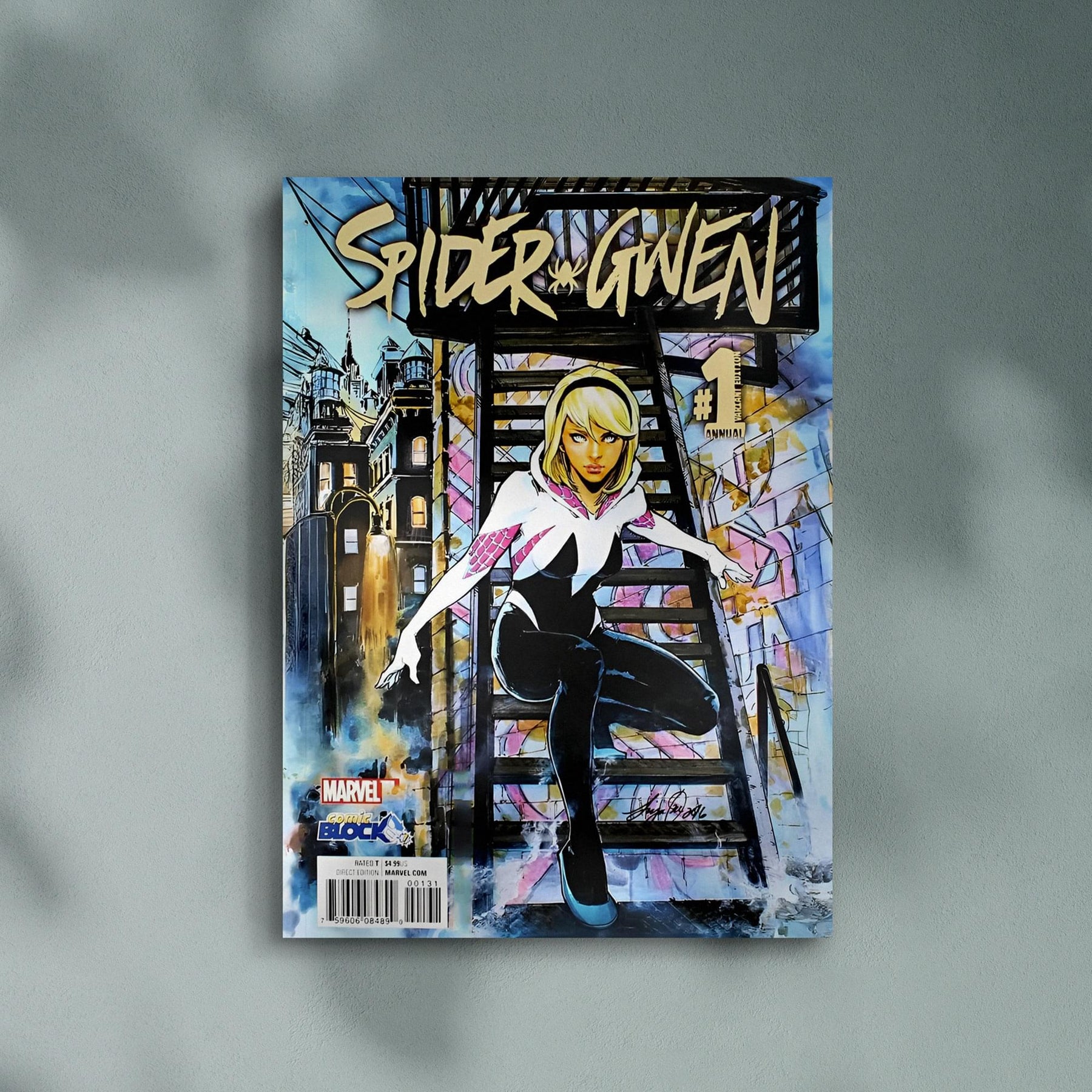 Marvel Spider-Gwen #1 Comic Book (Comic Block Variant Cover)