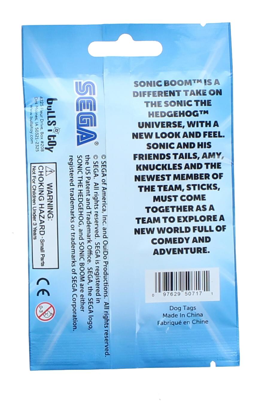 Sonic the Hedgehog Sonic Boom Dog Tags Mystery Pack | One Random