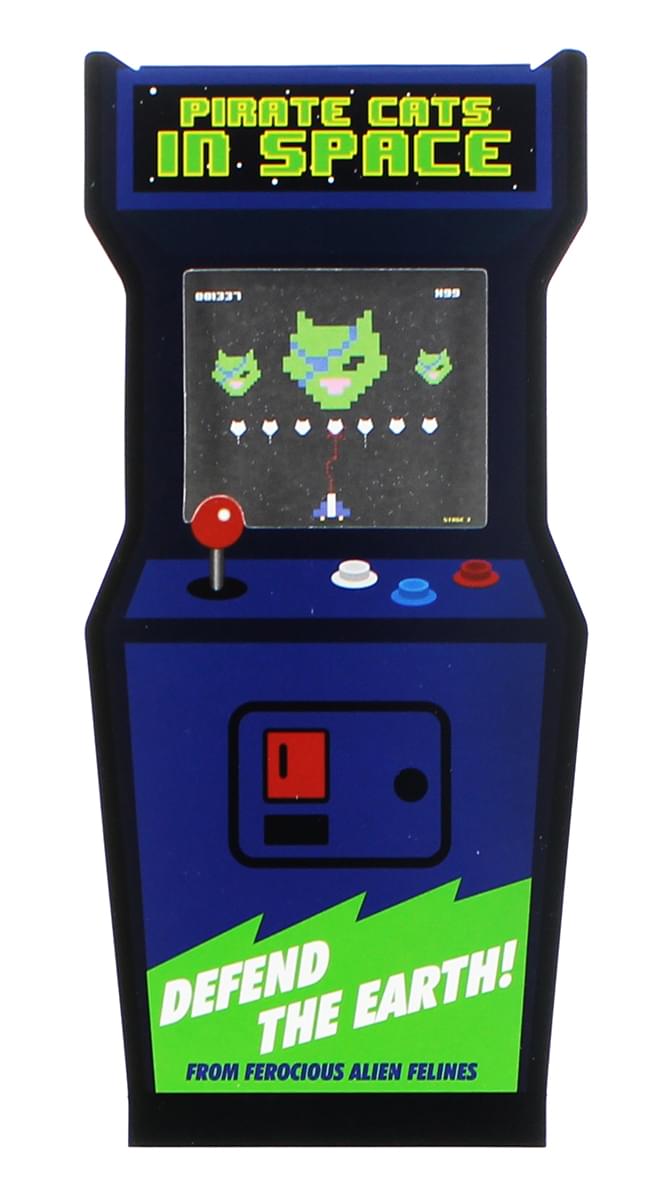 Pirate Cats in Space Arcade Notepad