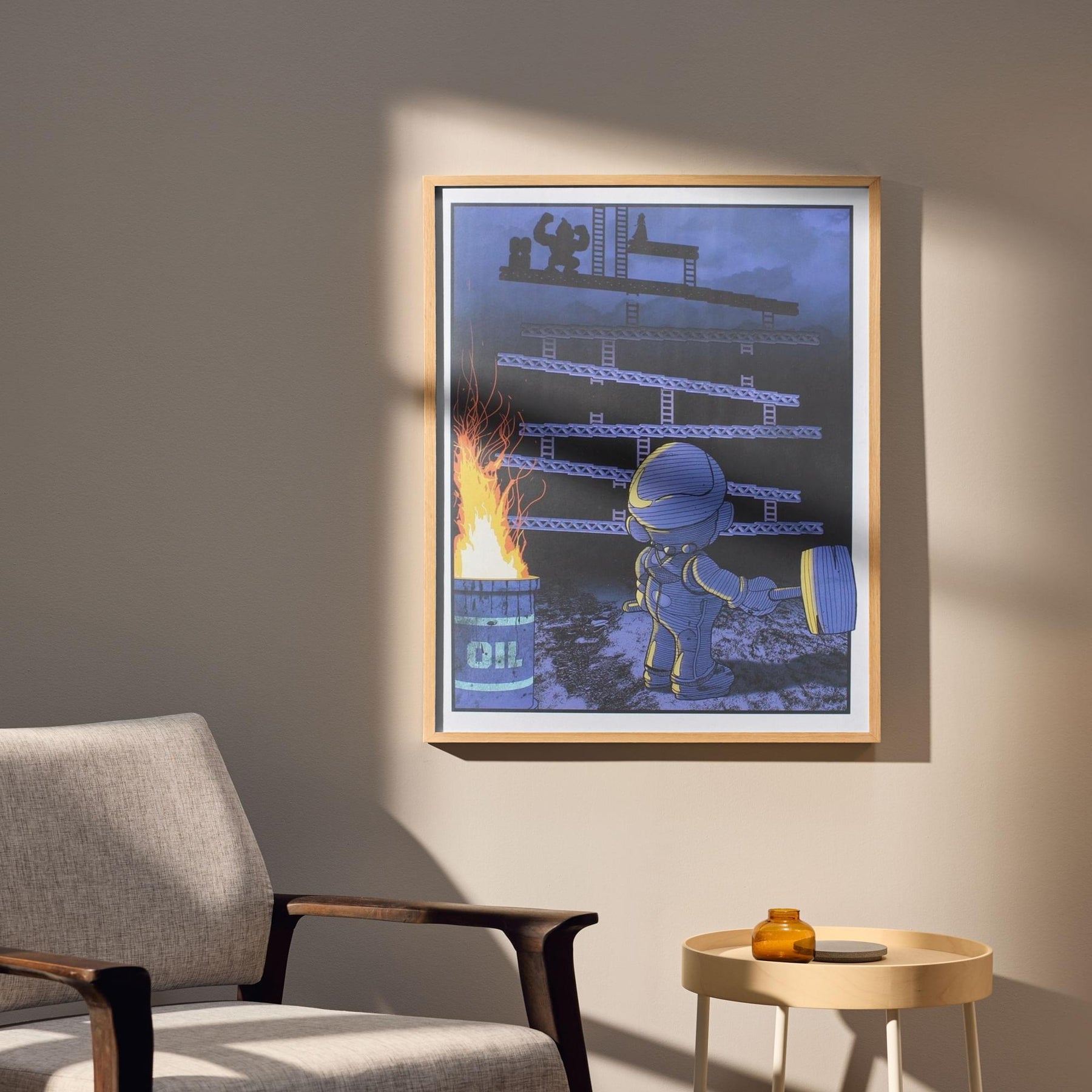 Donkey Kong 8x10 Art Print by Russ Moore (Arcade Block Exclusive)