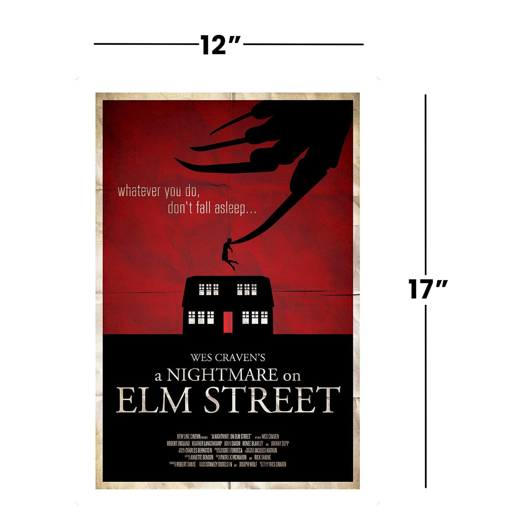 A Nightmare on Elm Street 12"x17" Movie Poster (Nerd Block Exclusive)