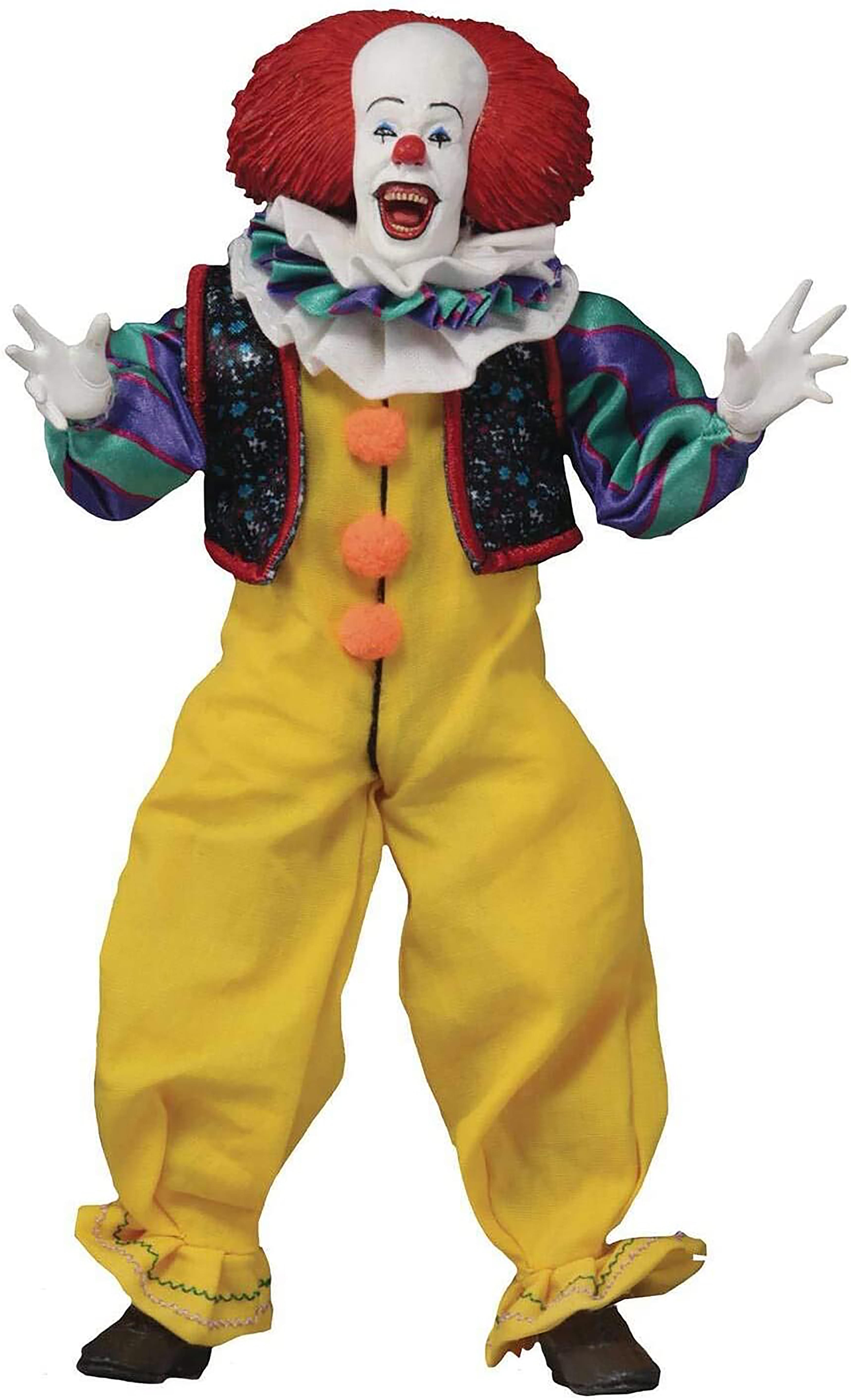 IT 8 Inch Clothed Action Figure | Pennywise (1990) | Free
