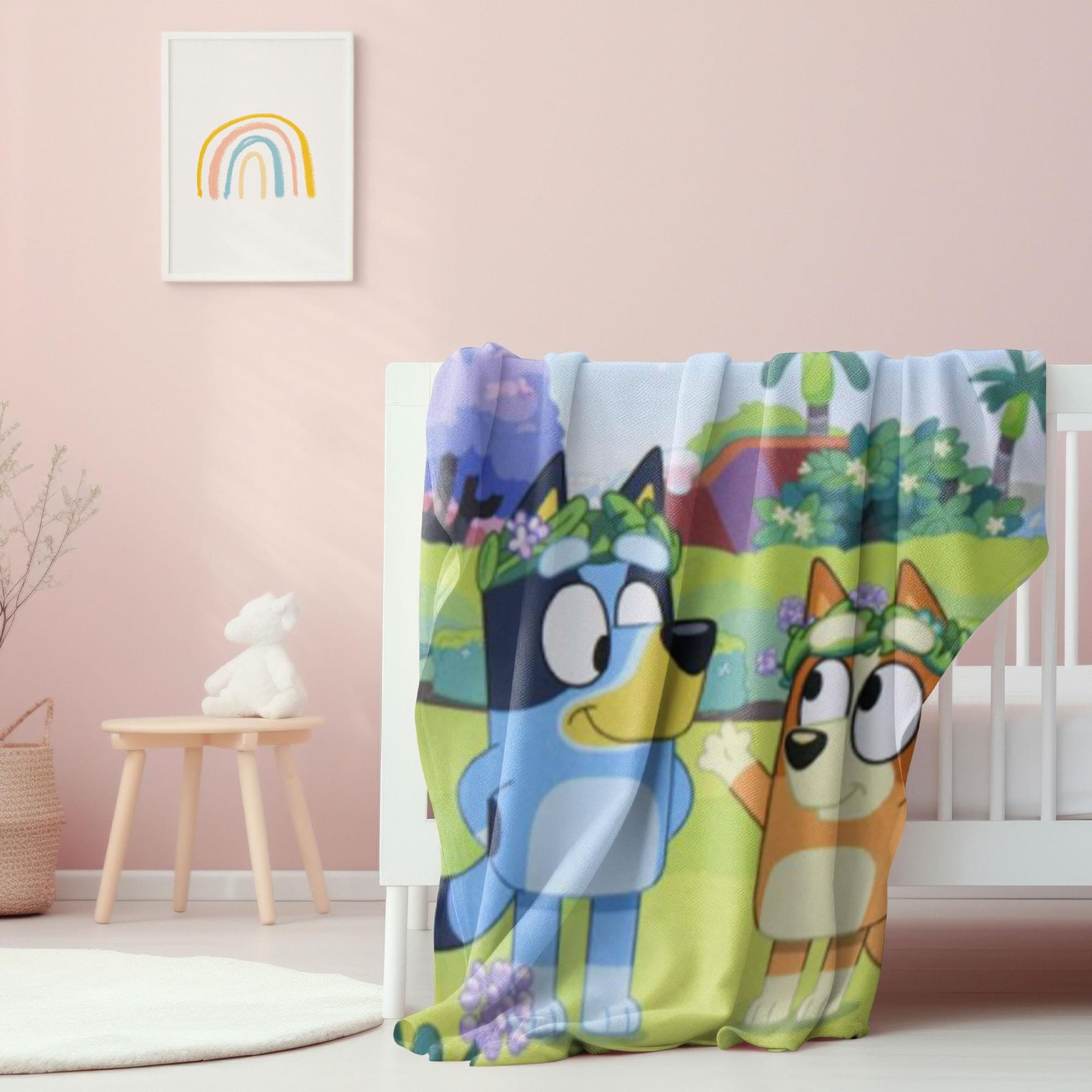 Bluey and Bingo 46 x 60 Inch Silk Touch Throw Blanket
