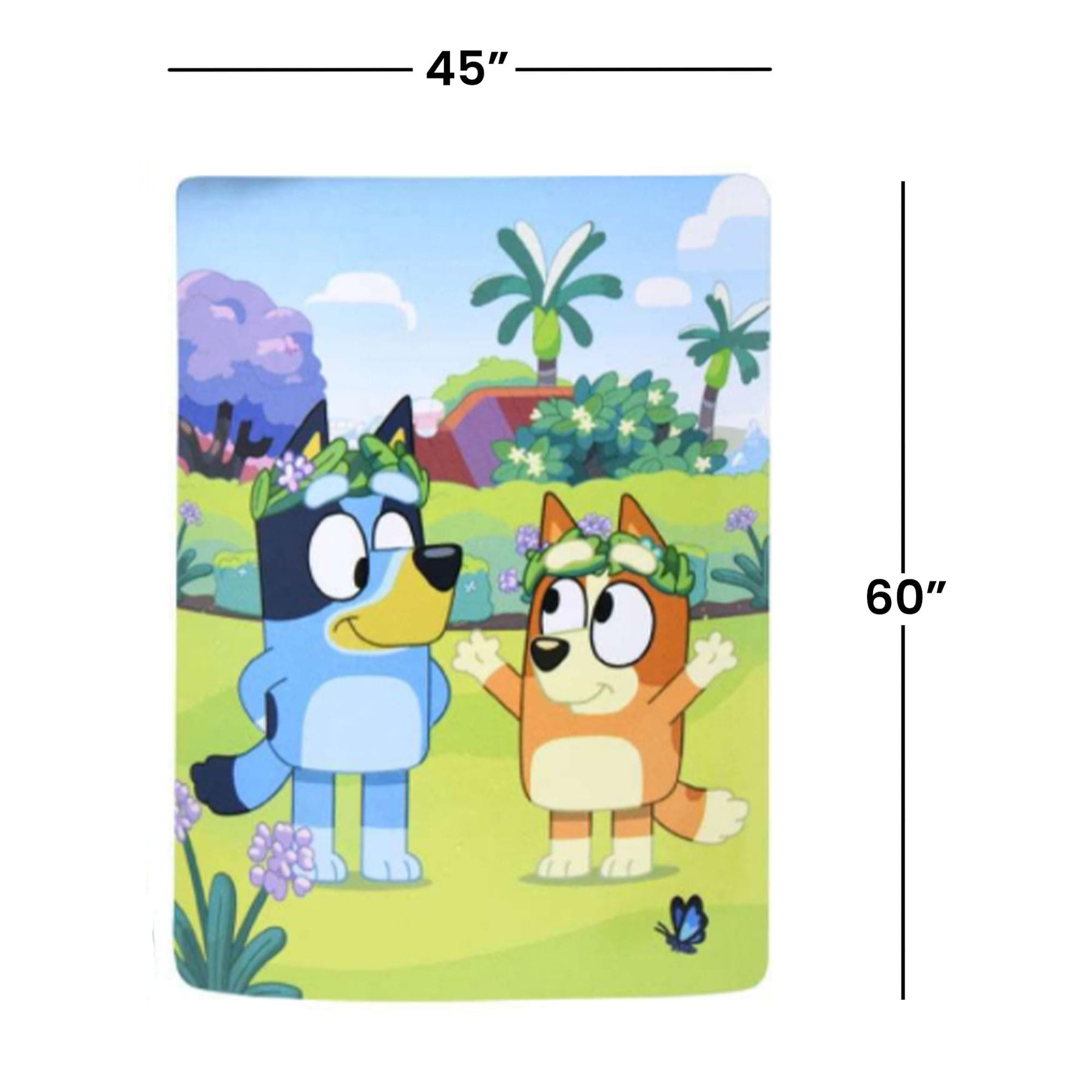 Bluey and Bingo 46 x 60 Inch Silk Touch Throw Blanket