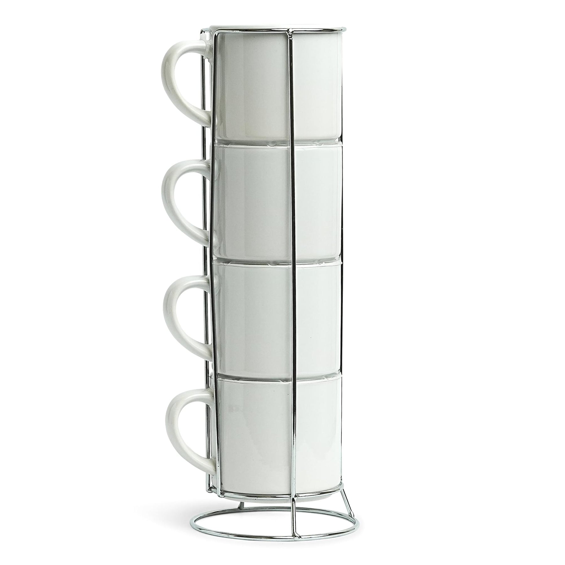 Star Wars Grogu Holiday Cuteness 4-Piece 10oz Stackable Ceramic Mug Set