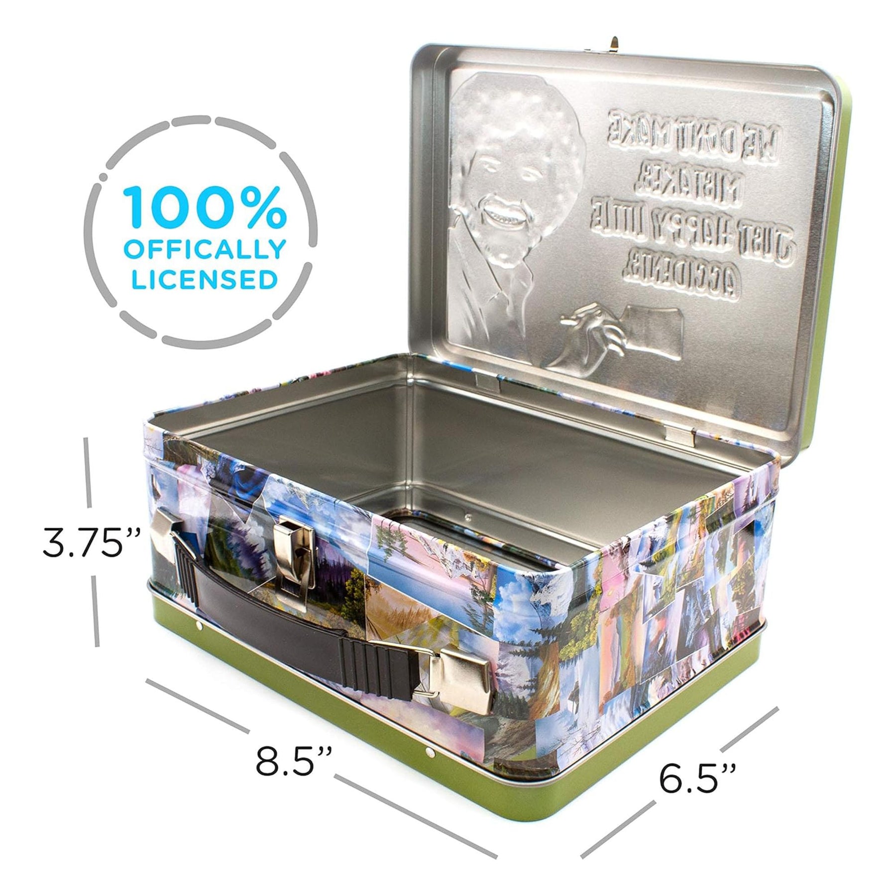 Bob Ross "Happy Accidents" Collectible Tin Lunchbox