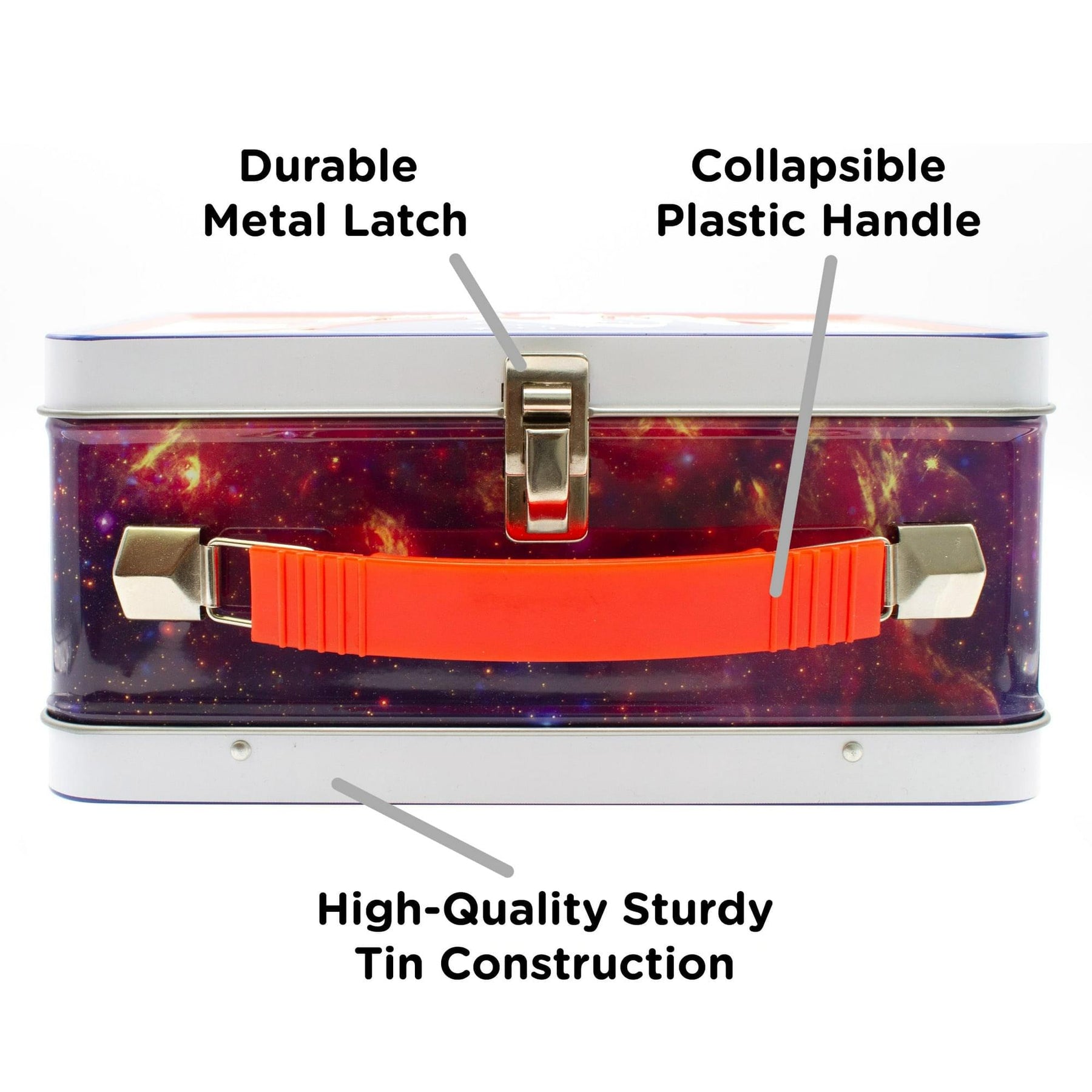 NASA Logo Embossed Tin Lunch Box