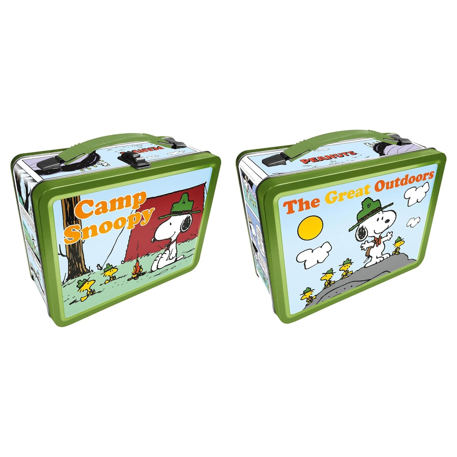 Peanuts "Camp Snoppy" Embossed Tin Fun Box