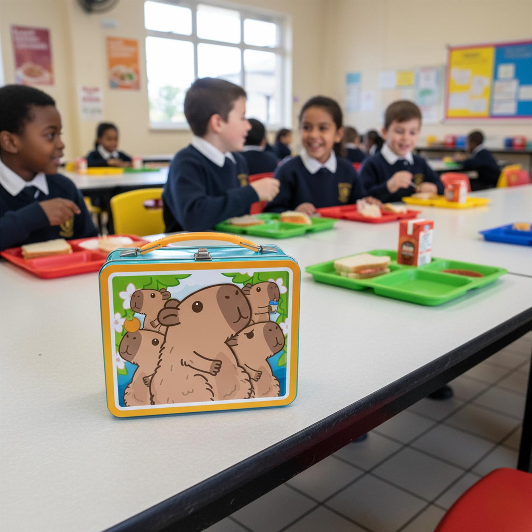 Capybara Fun Box Embossed Collectible Storage Tin