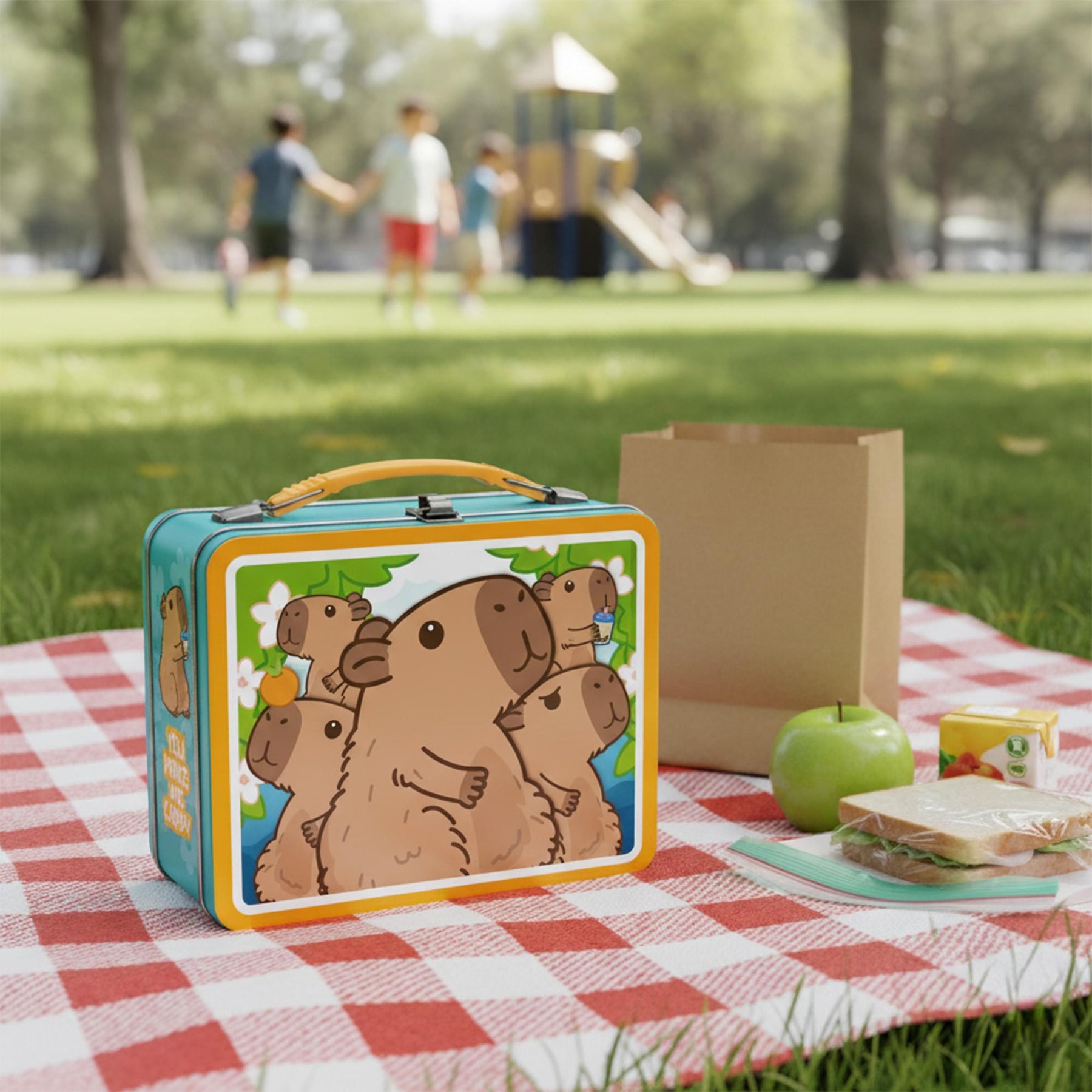 Capybara Fun Box Embossed Collectible Storage Tin