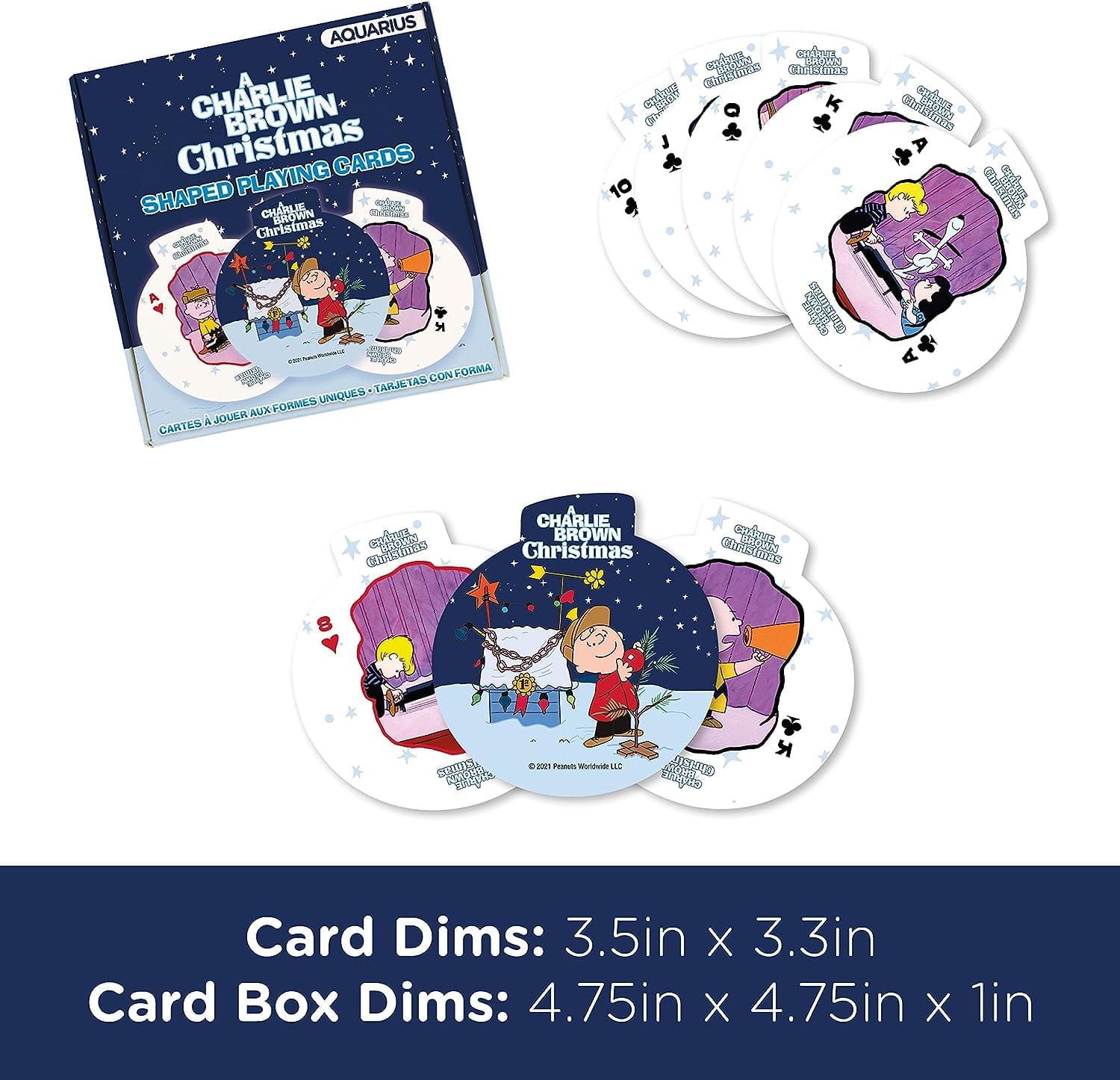 Peanuts Charlie Brown Christmas Shaped Playing Cards
