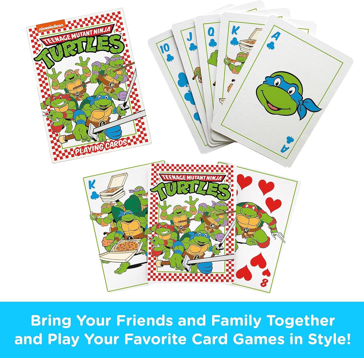 Teenage Mutant Ninje Turtles Pizza Playing Cards