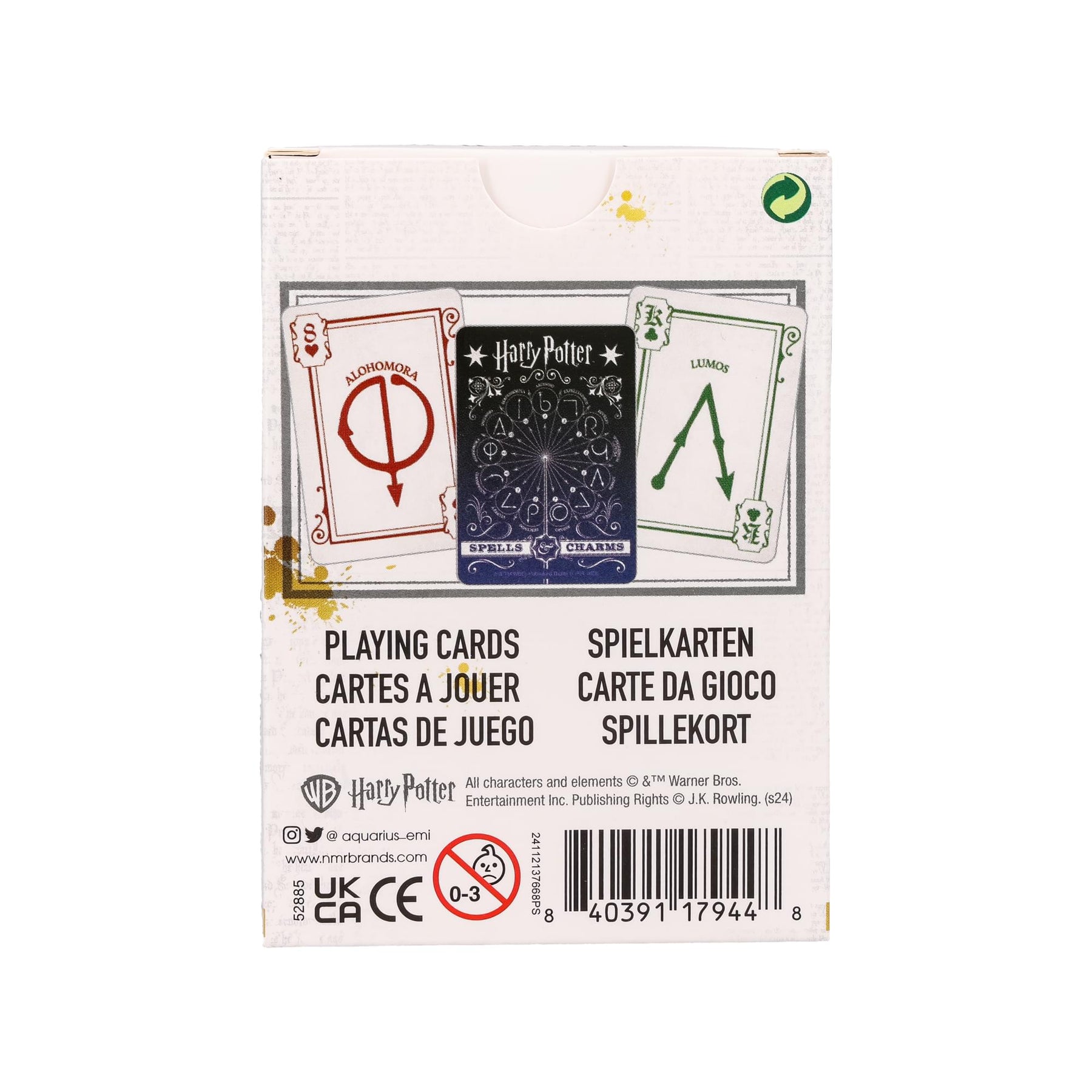 Harry Potter Spells Playing Cards