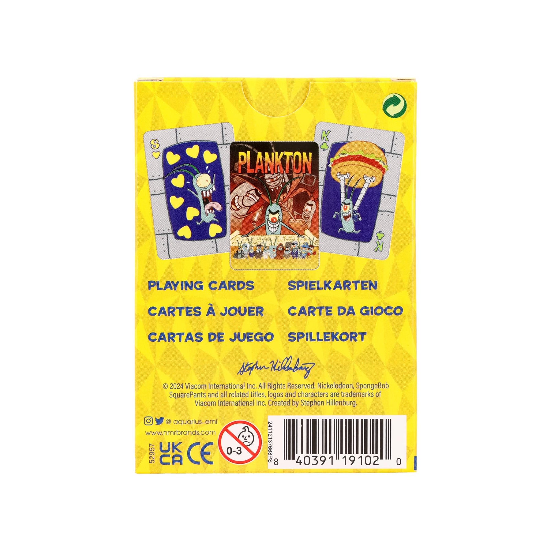 SpongeBob SquarePants Plankton Playing Cards