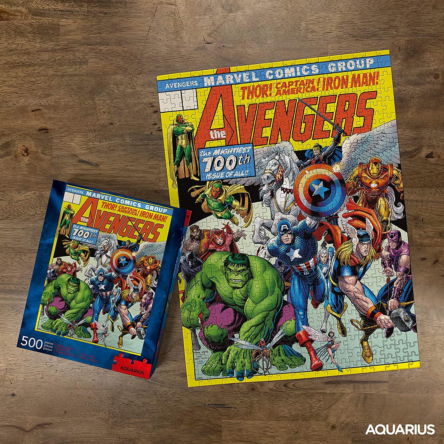Marvel Avengers Comic Cover 500 Piece Jigsaw Puzzle