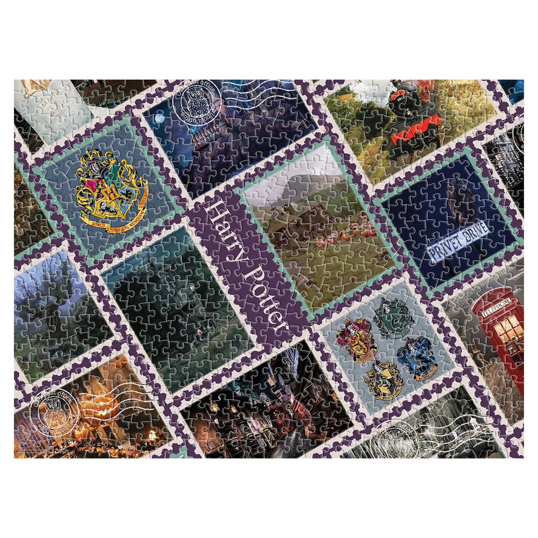 Harry Potter Travel Stamps 500 Piece Jigsaw Puzzle (Vertical Box)