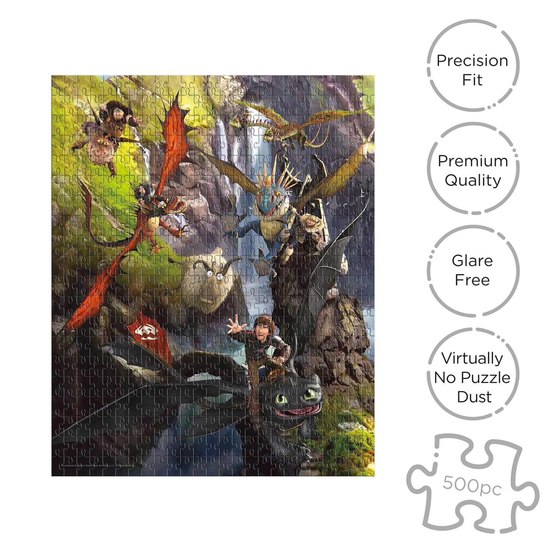 How To Train Your Dragon 500 Piece Jigsaw Puzzle