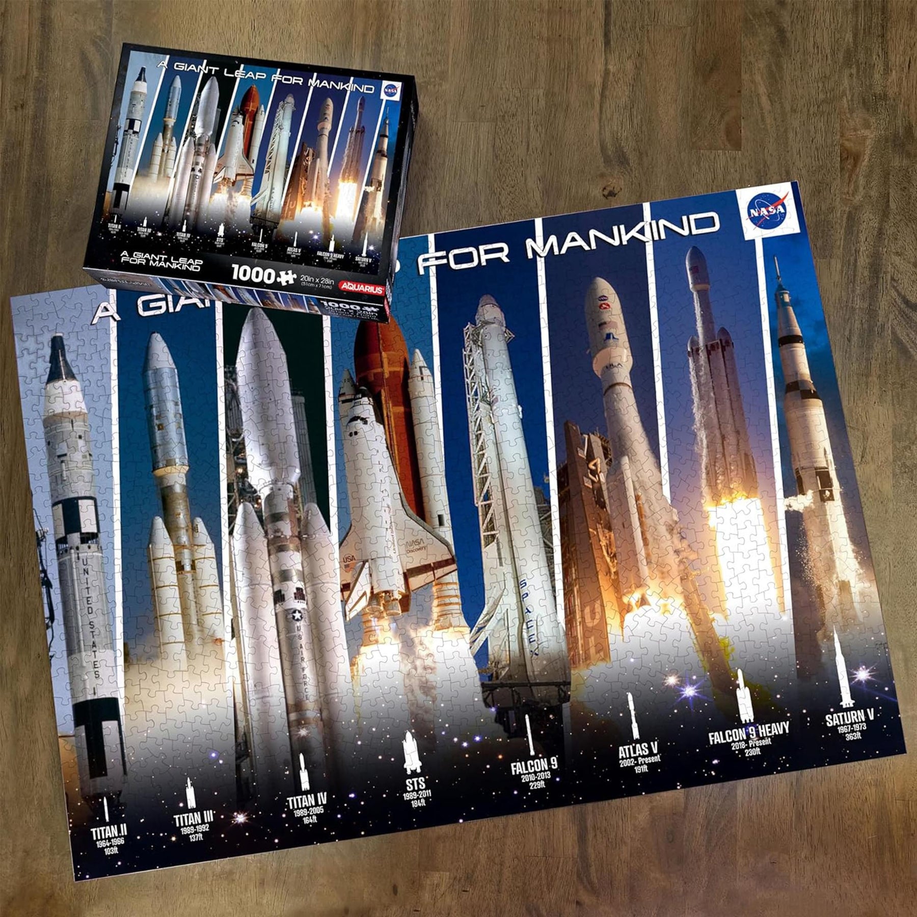NASA Rocket Grid 1000 Piece Jigsaw Puzzle