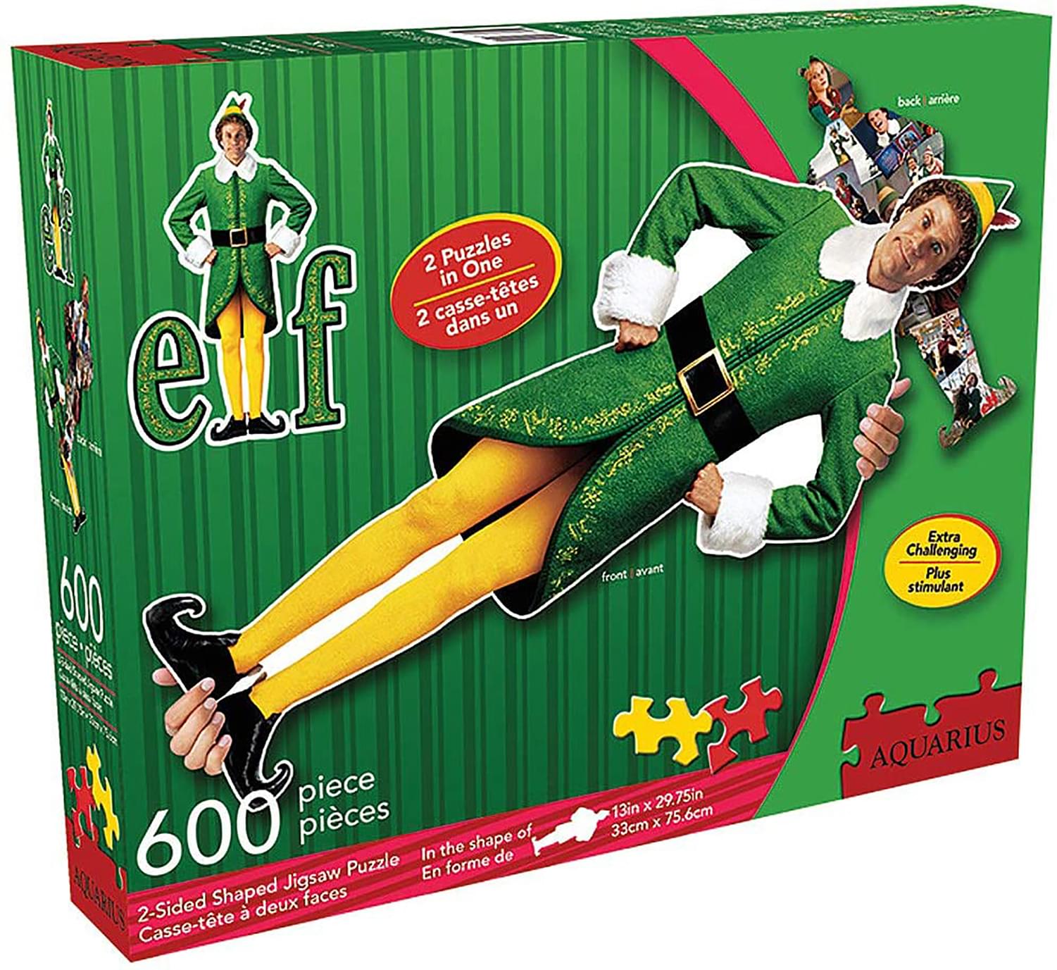 Elf 600 Piece 2-Sided Shaped Jigsaw Puzzle