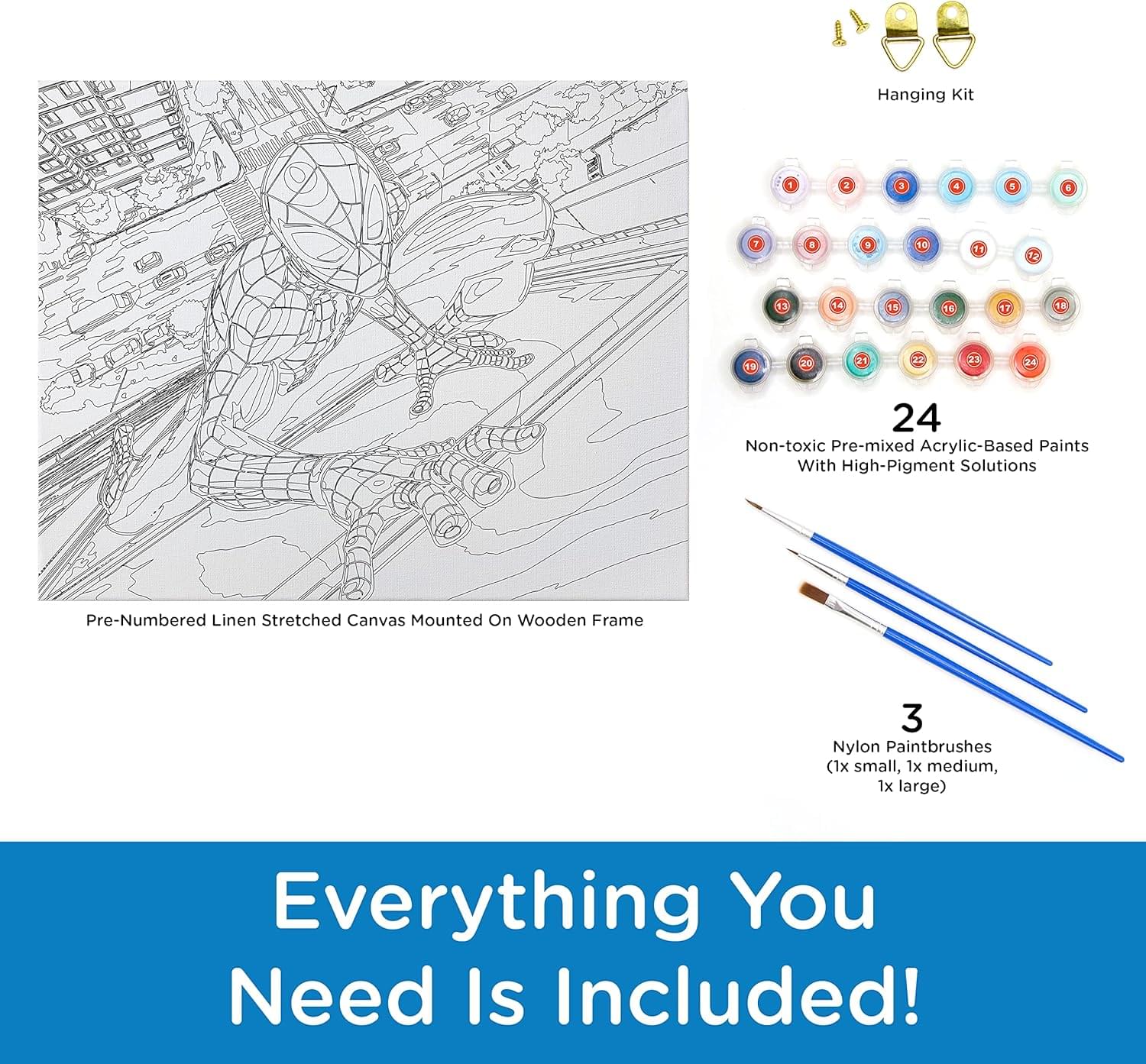 Marvel Spider-Man Art-By-Numbers Craft Kit