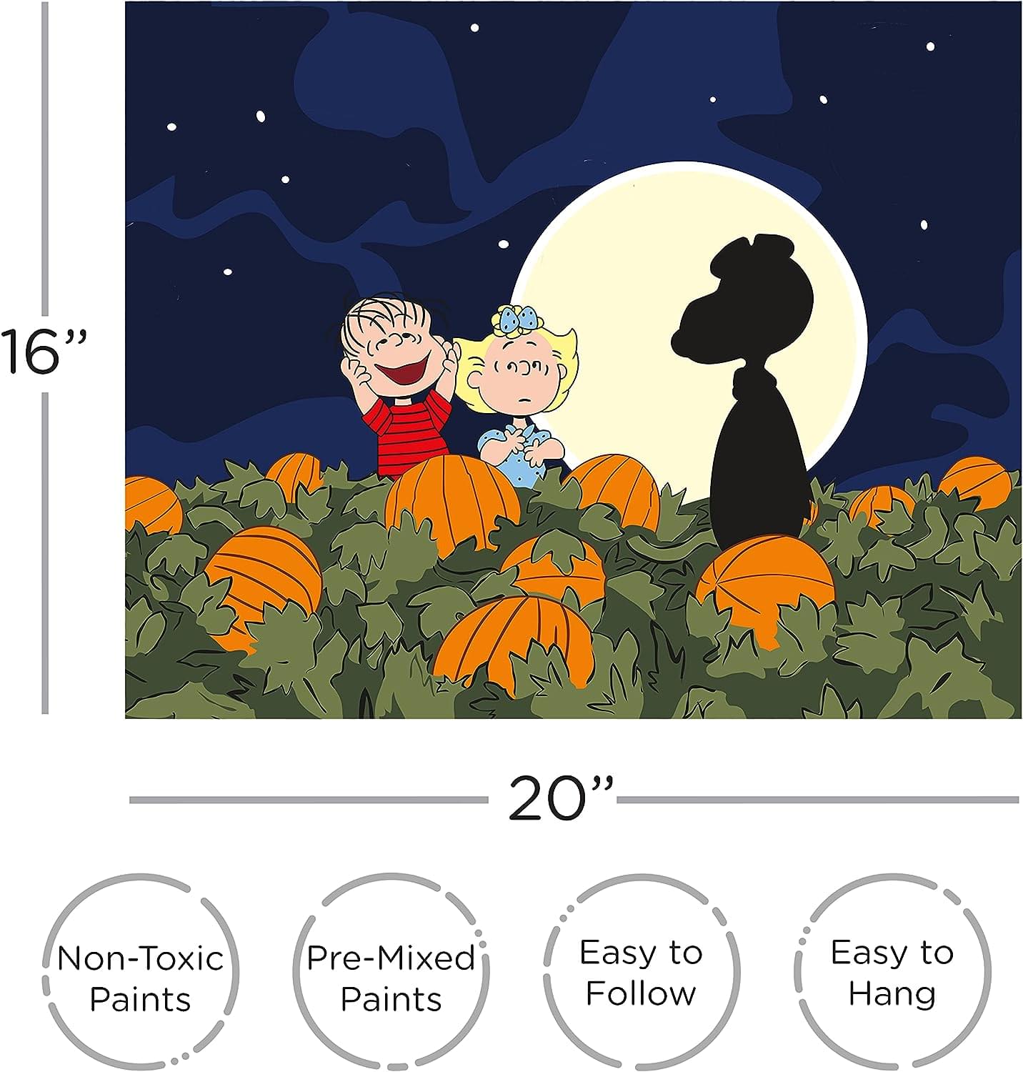 Peanuts Great Pumpkin Art By Numbers Craft Kit