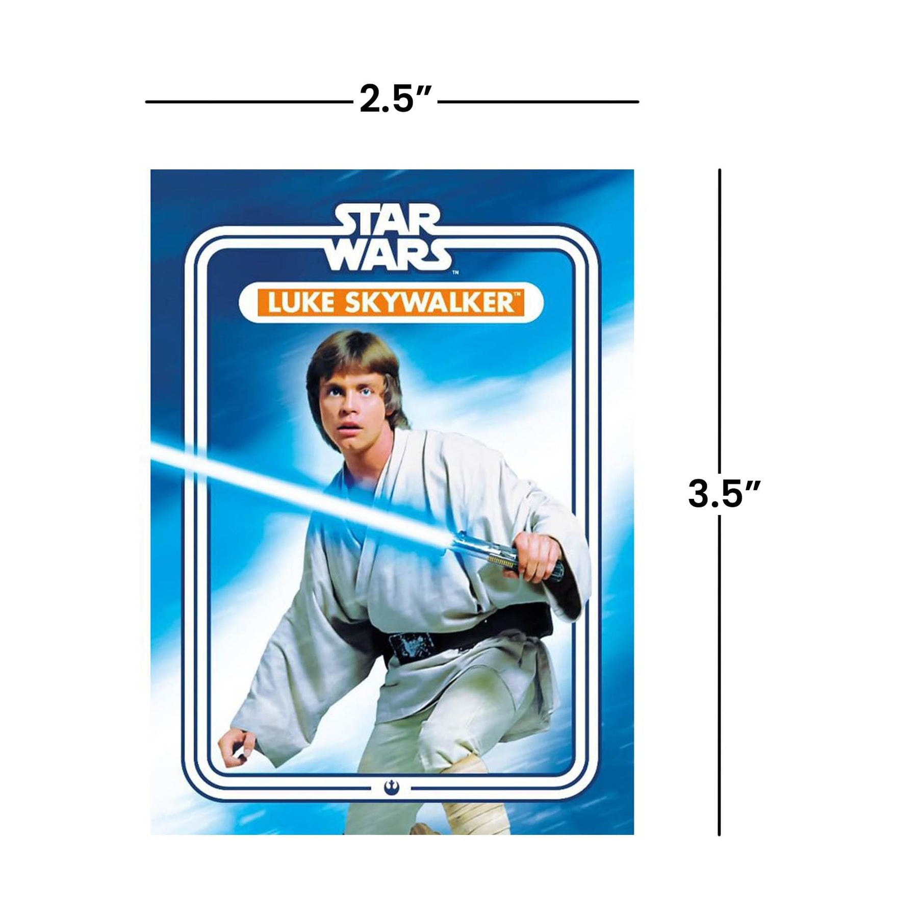 Star Wars Luke Skywalker 2.5 x 3.5 Inch Flat Magnet