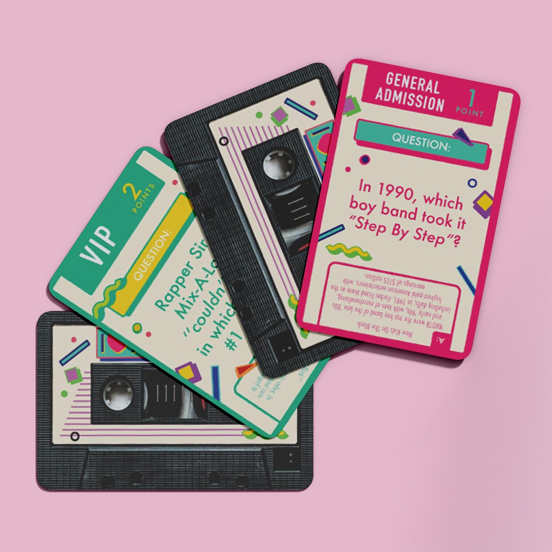90s Music Trivia Card Game