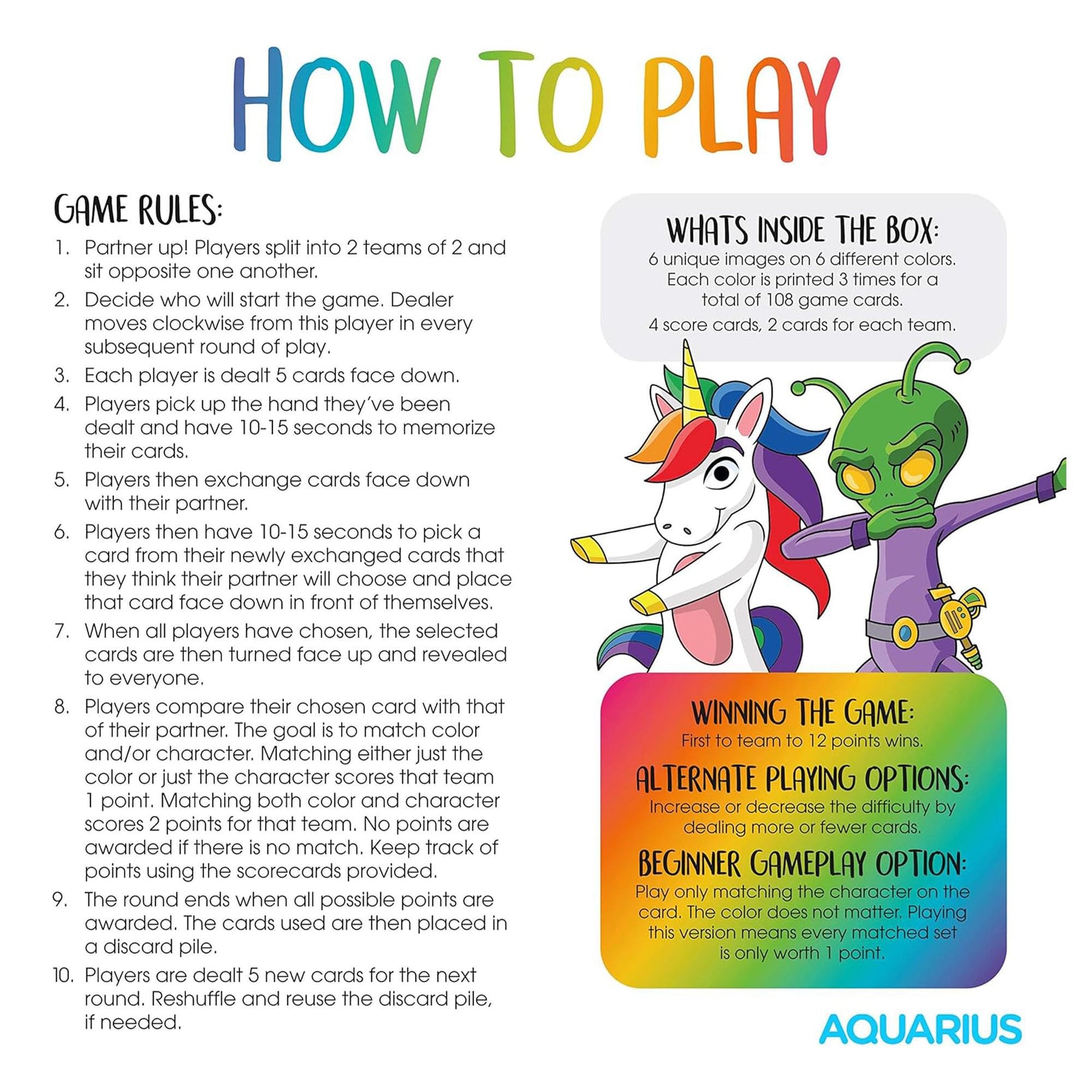 Memory Master Family Card Game | 4 Players