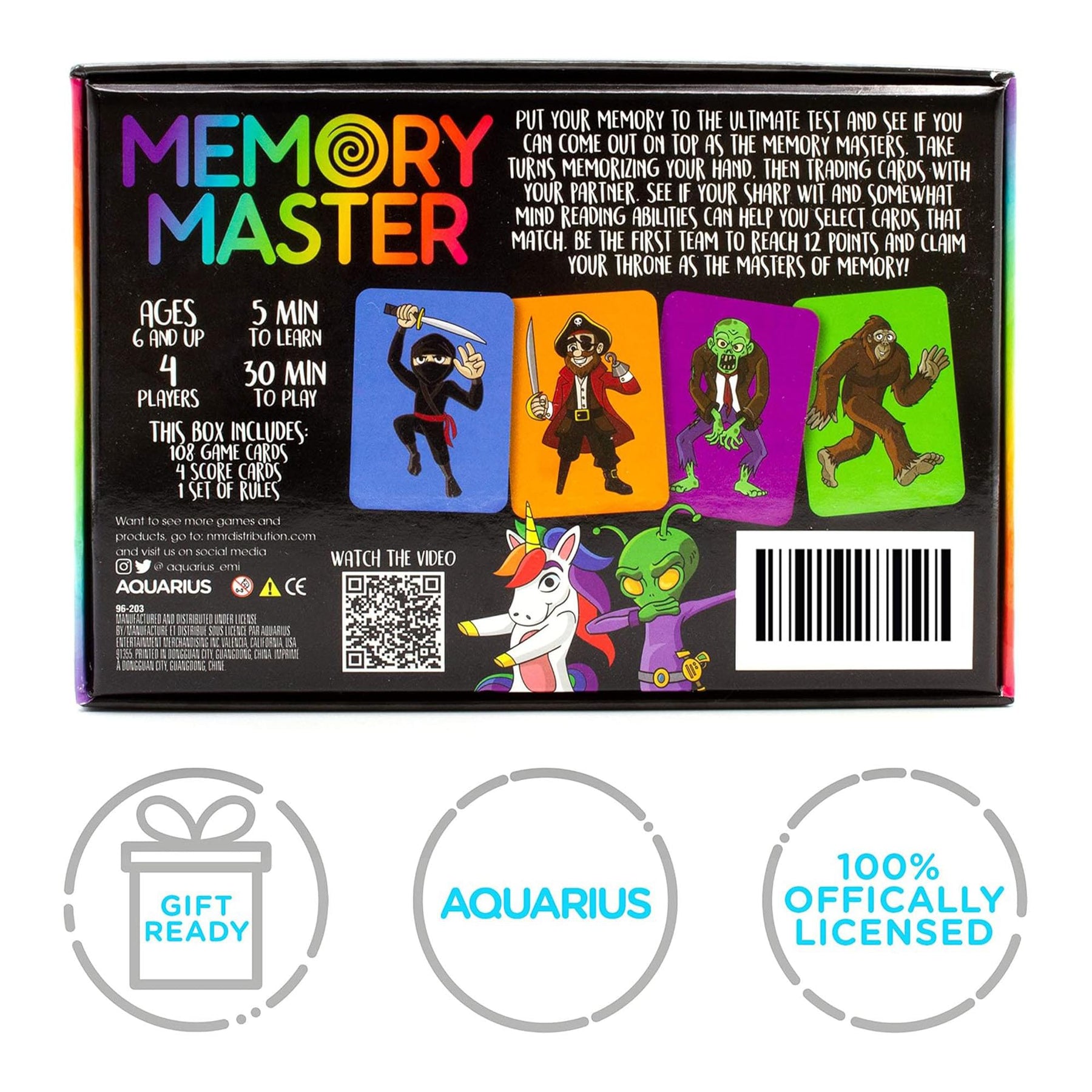 Memory Master Family Card Game | 4 Players