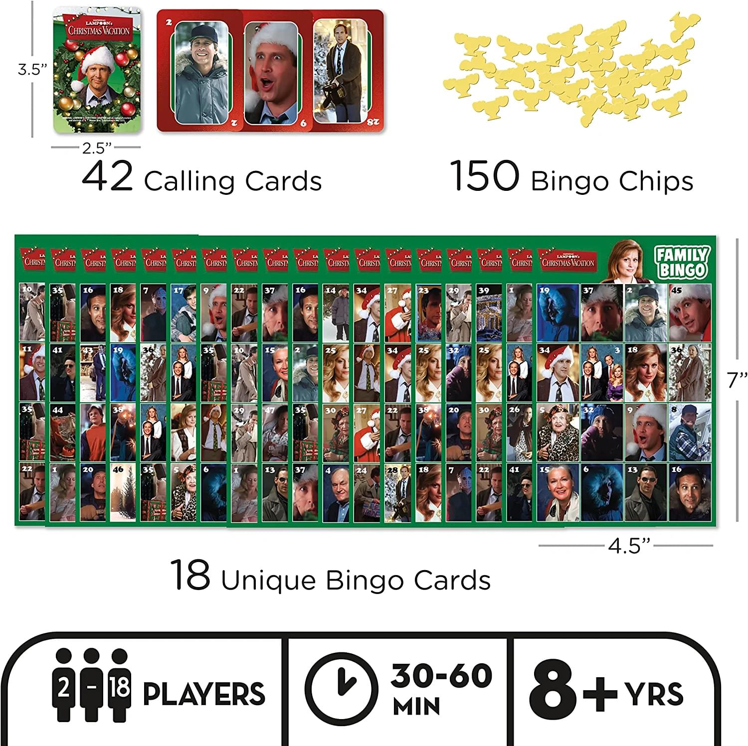 Christmas Vacation Family Bingo