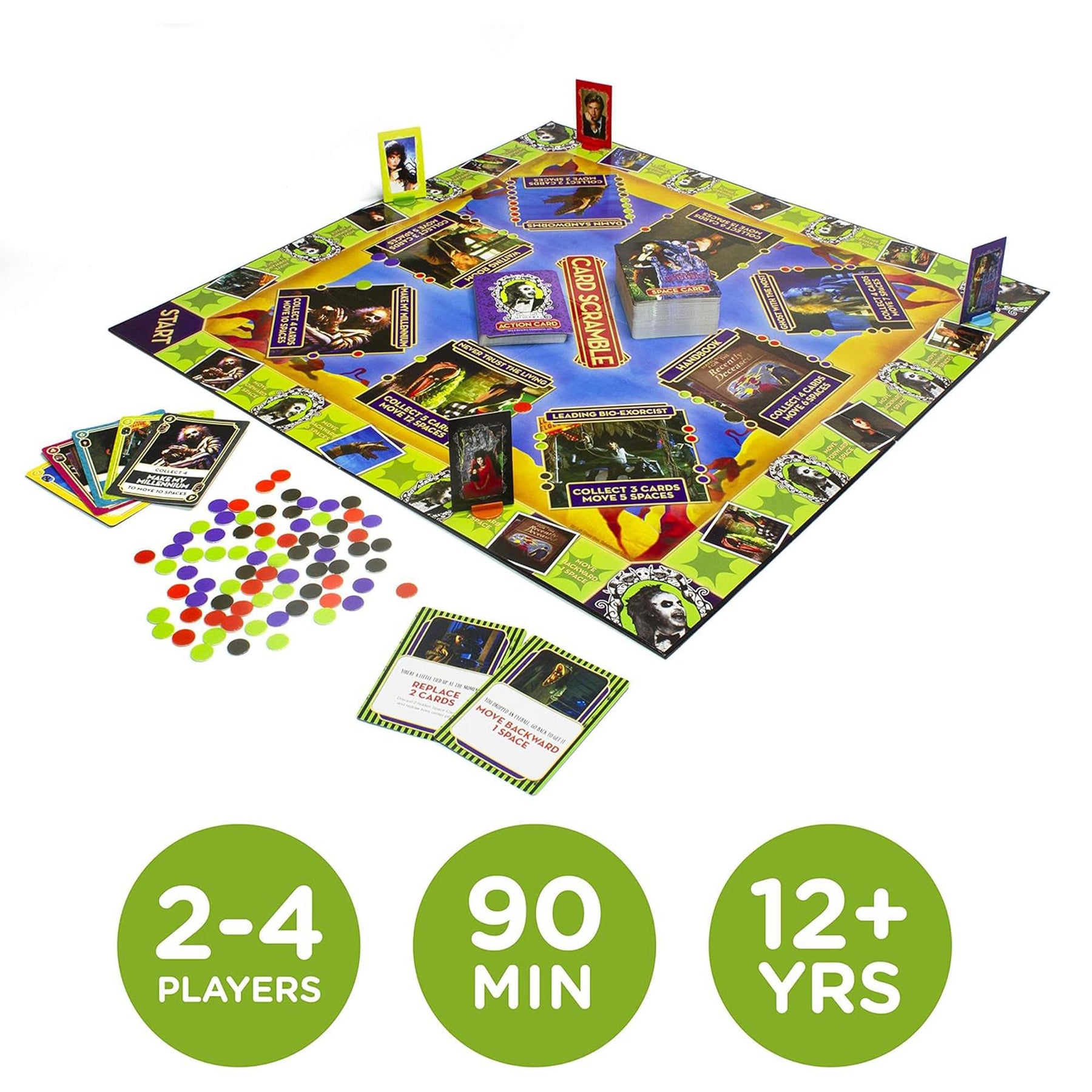 Beetlejuice Card Scramble Board Game | For 2-4 Players