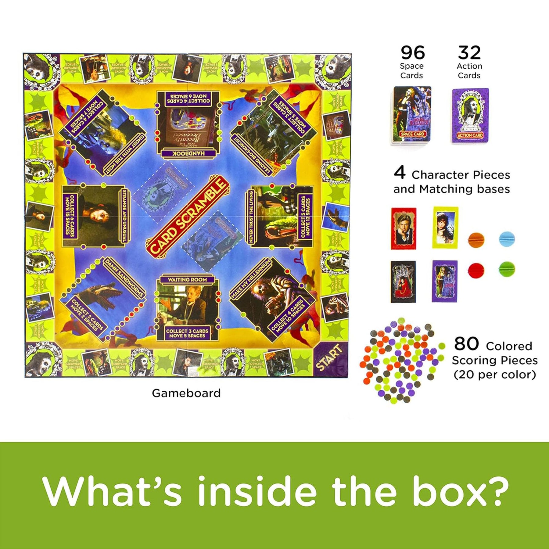 Beetlejuice Card Scramble Board Game | For 2-4 Players