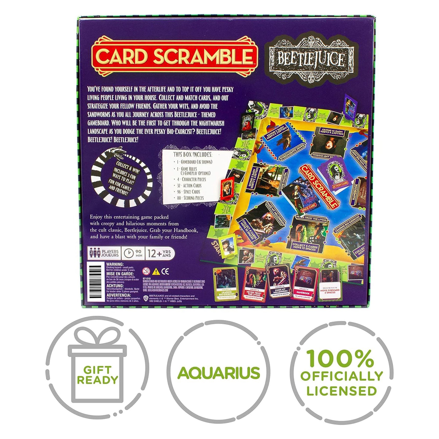 Beetlejuice Card Scramble Board Game | For 2-4 Players