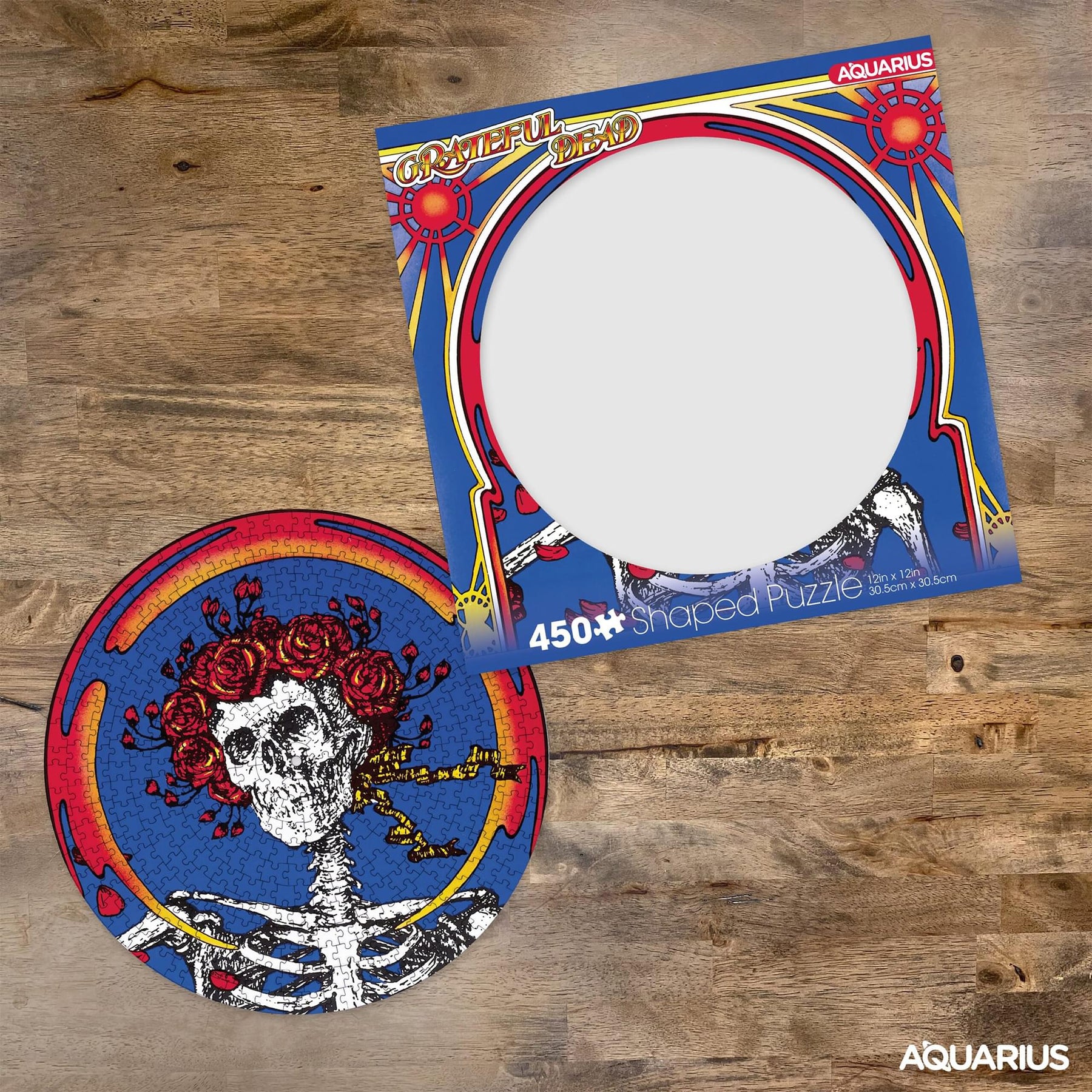 Grateful Dead Skull & Roses 450 Piece Record Disc Jigsaw Puzzle