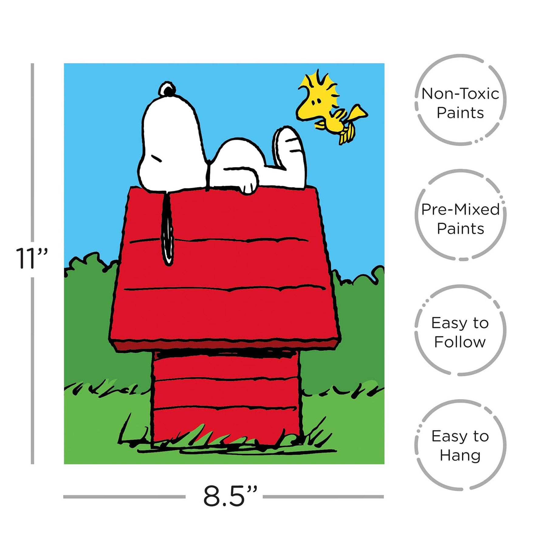 Peanuts Snoopy Mini Art By Numbers Craft Kit