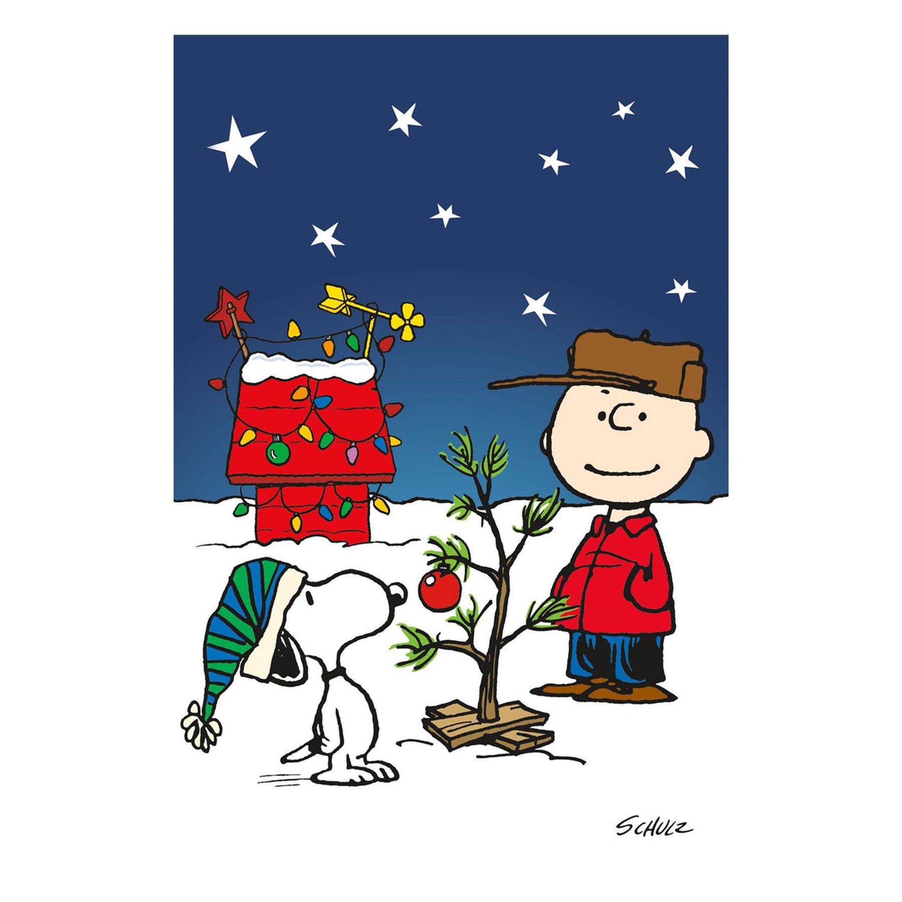 Peanuts Charlie Brown Christmas 150 Piece Candy Cane Micro Jigsaw Puzzle