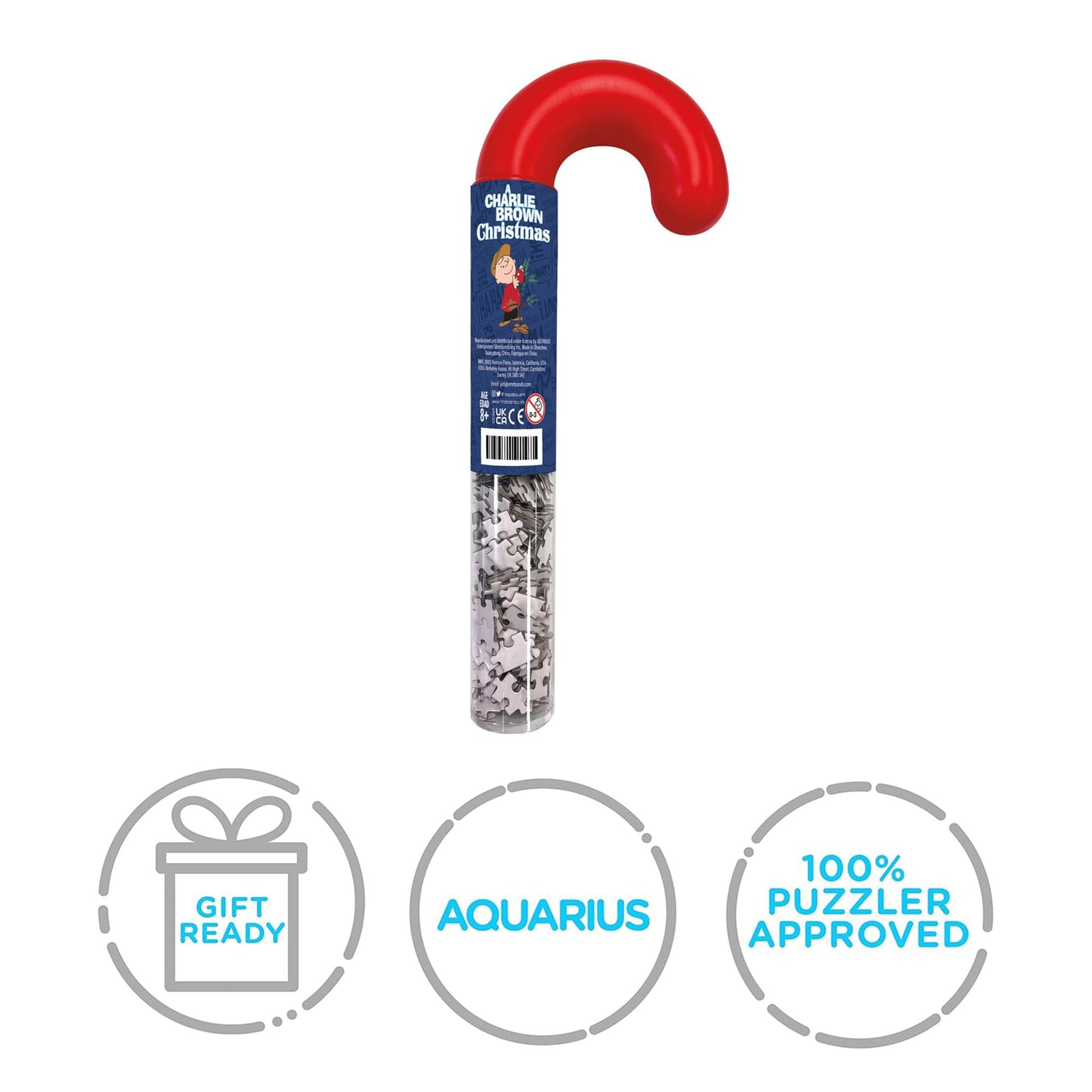 Peanuts Charlie Brown Christmas 150 Piece Candy Cane Micro Jigsaw Puzzle