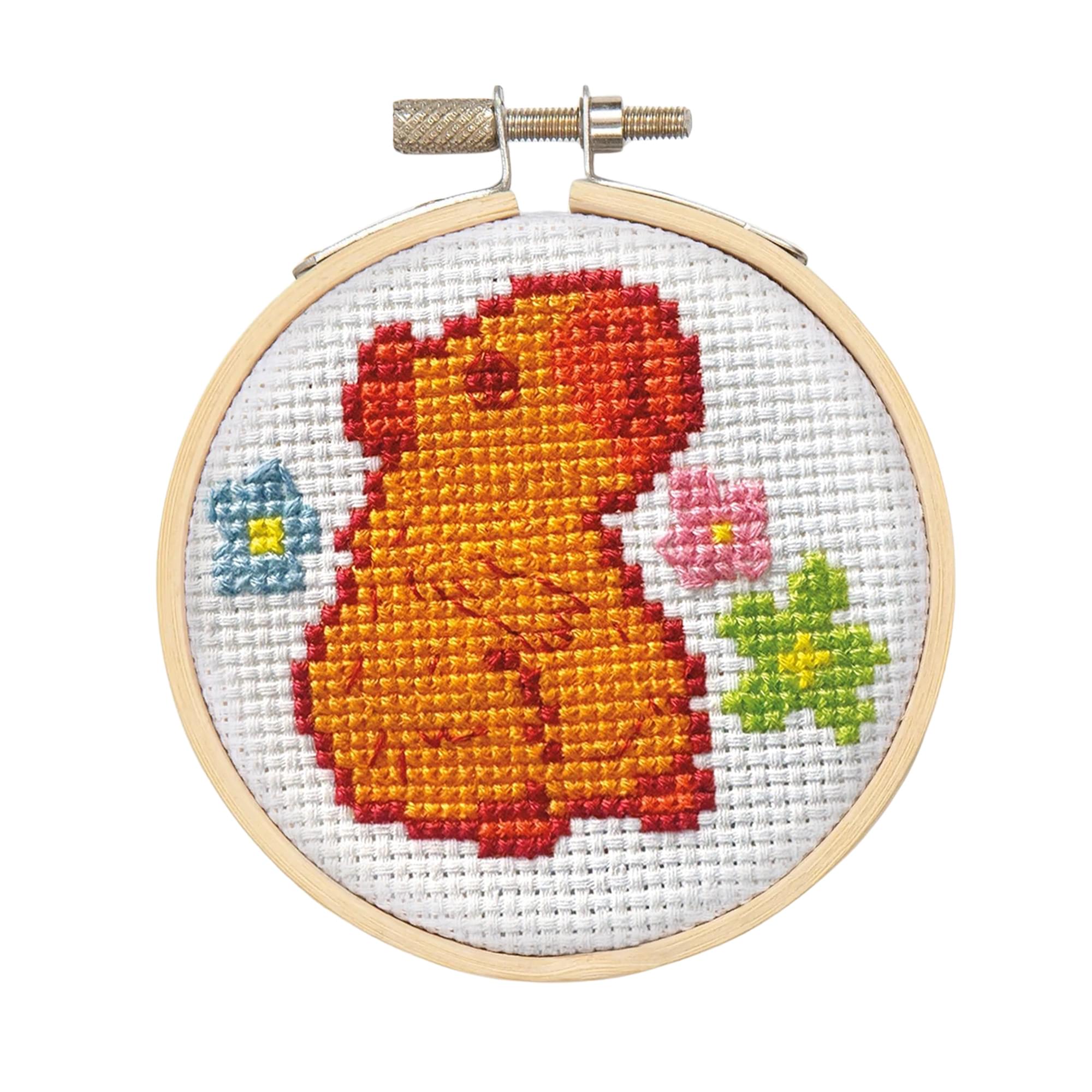 カピバラページ Capybara Cross Stitch Embroidery Kit | Free Shipping