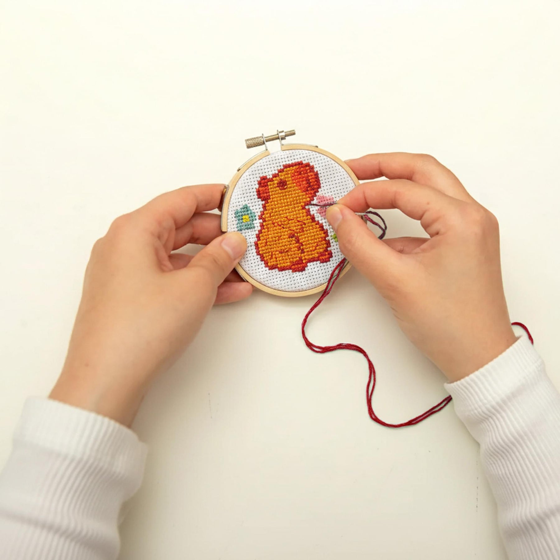 Capybara Cross Stitch Embroidery Kit