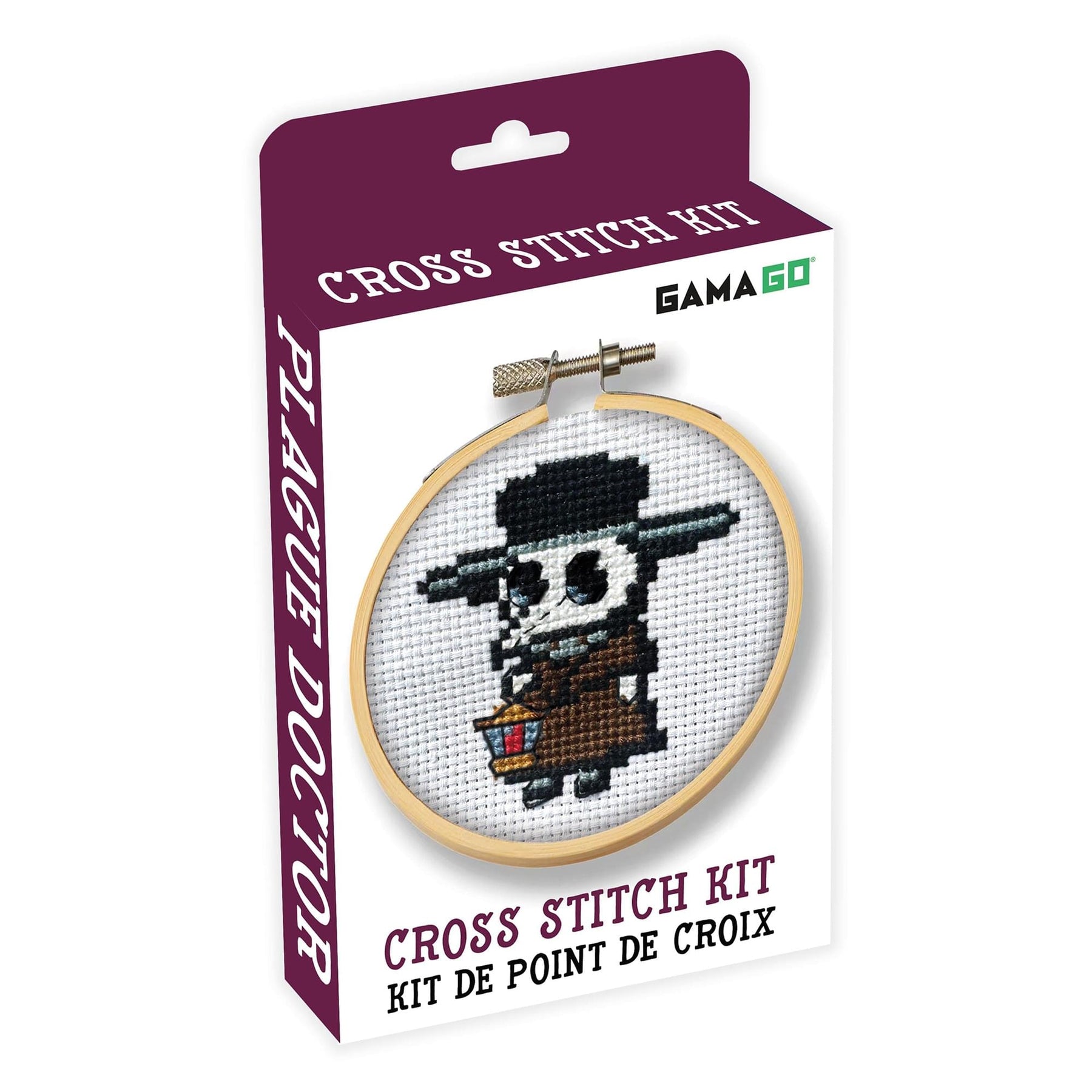 Plague Doctor Cross Stitch Embroidery Kit