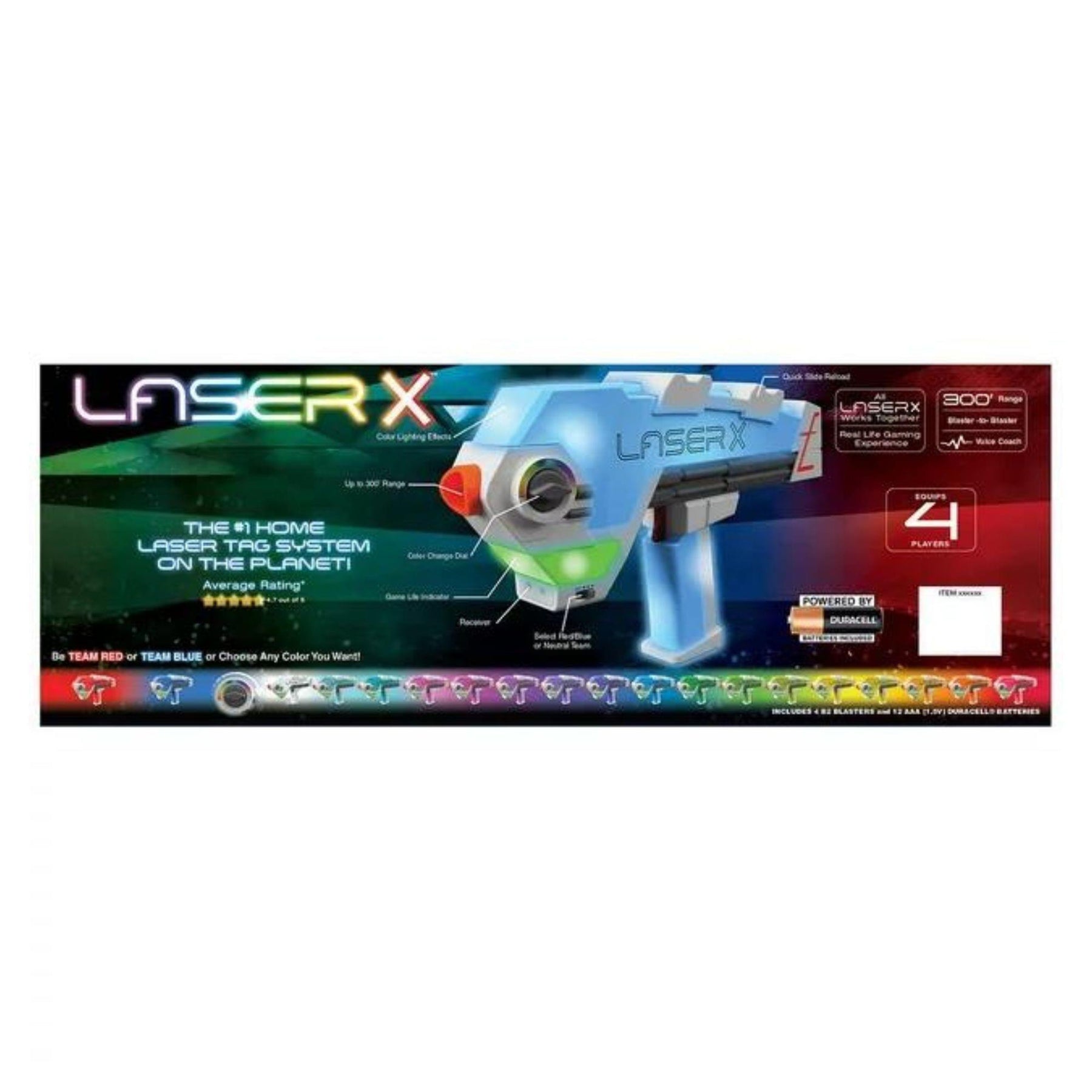 Laser X Revolution Blaster-to-Blaster 4-Pack