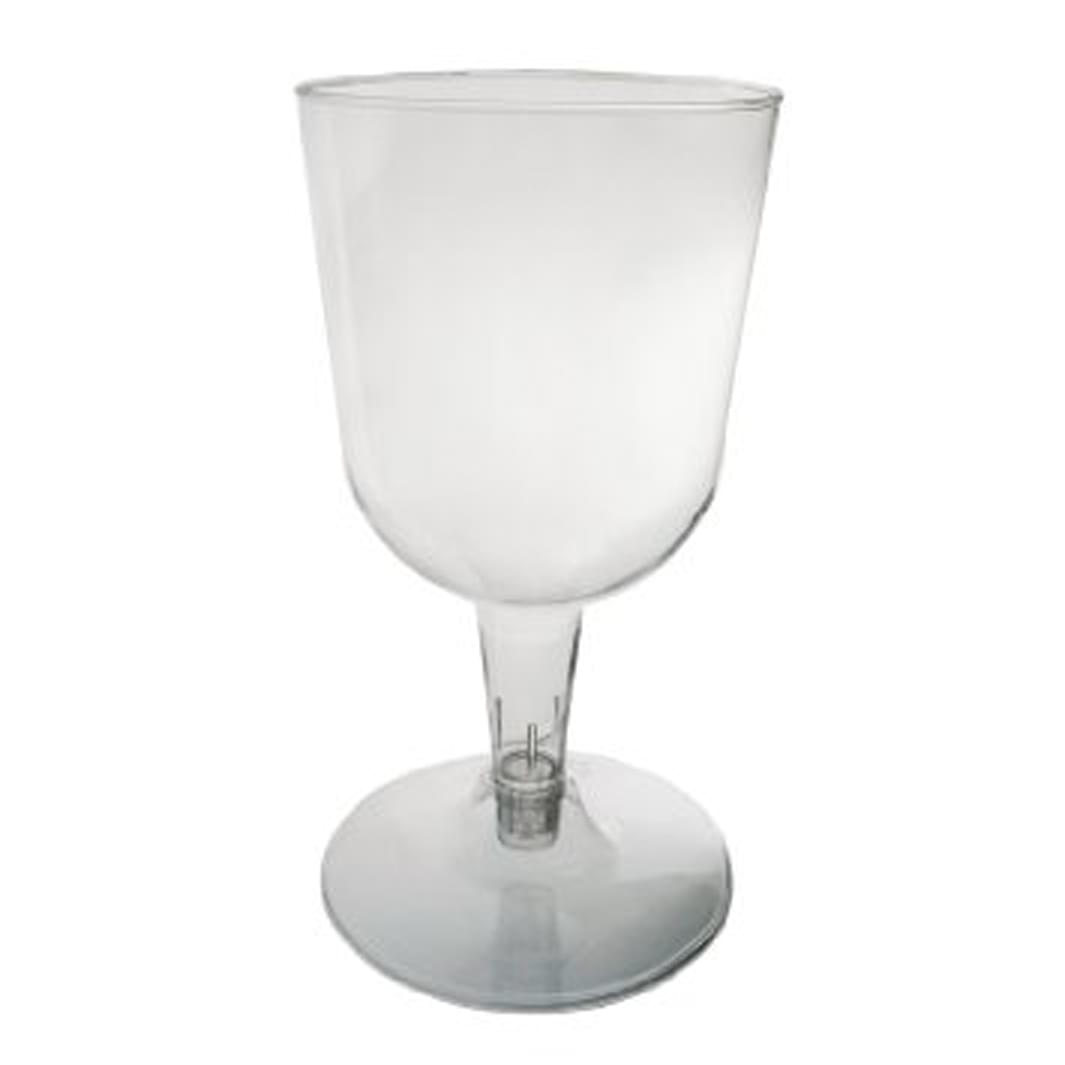 Clear Plastic Wine Glasses 2 Piece 5.5 oz 40 Count
