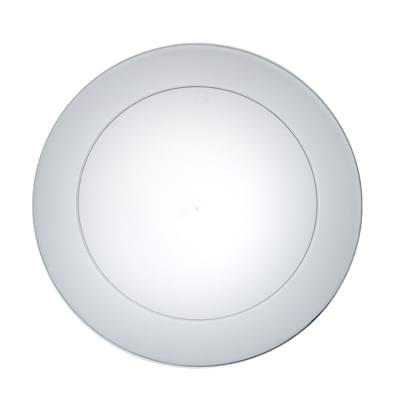 6" Plastic Party Plate Clear Plastic 40 Count
