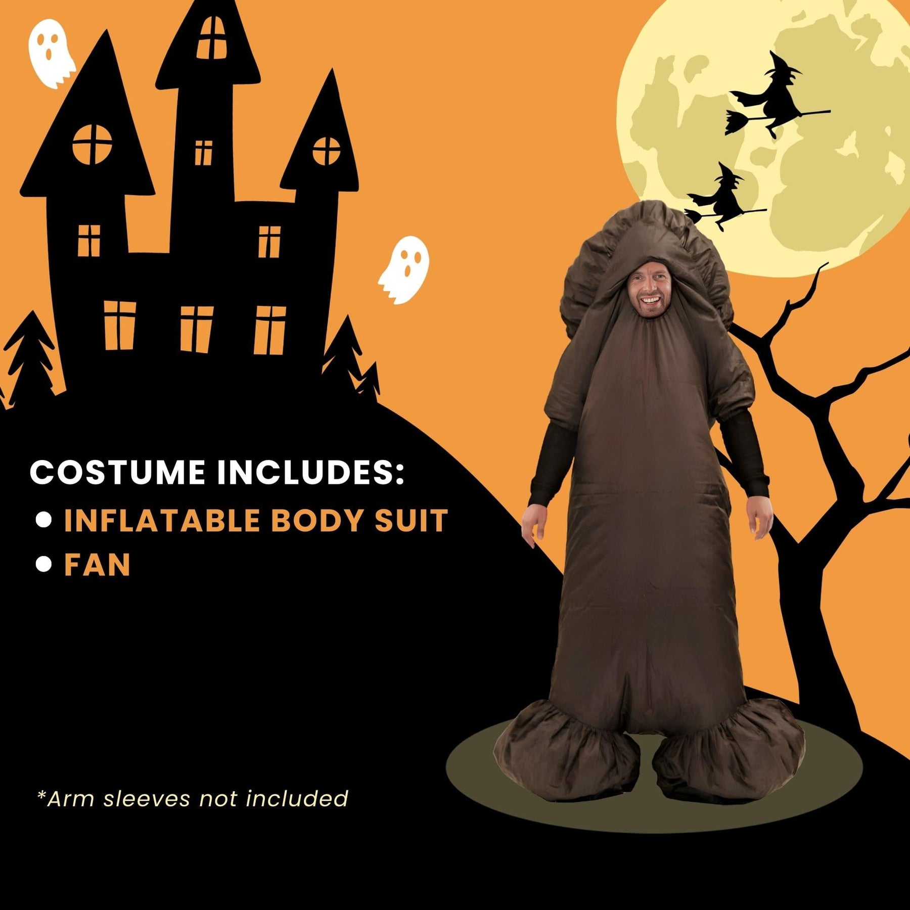Inflatable King Dong Penis Adult Costume