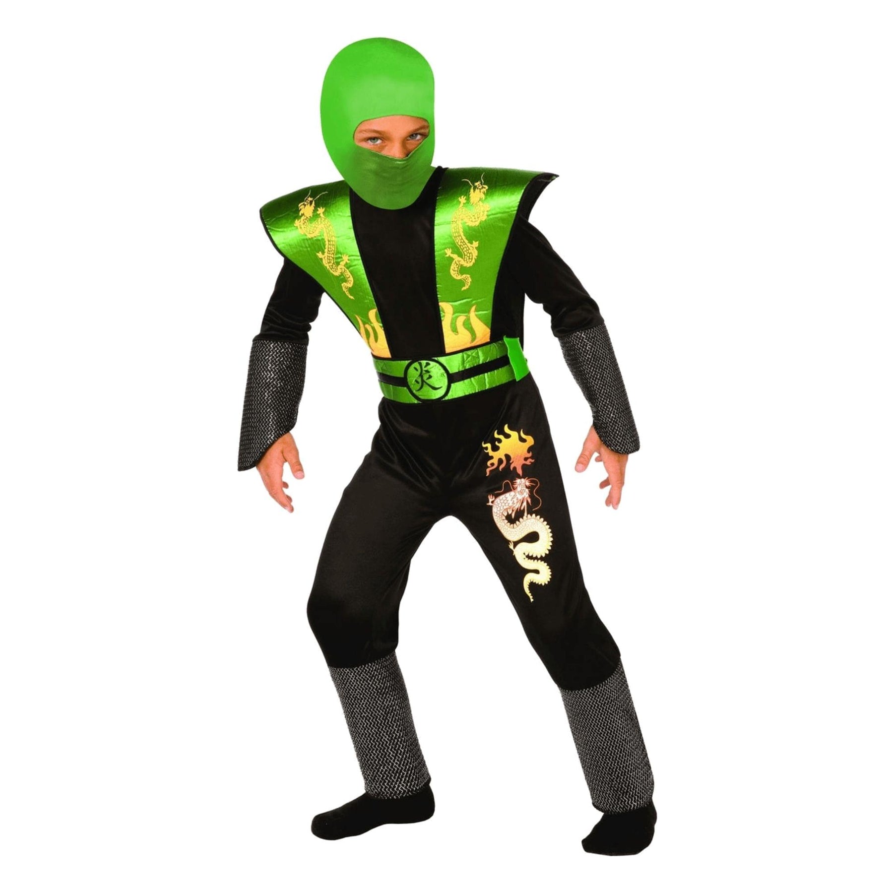 Green Ninja Warrior Dress Age: Years Child Costume