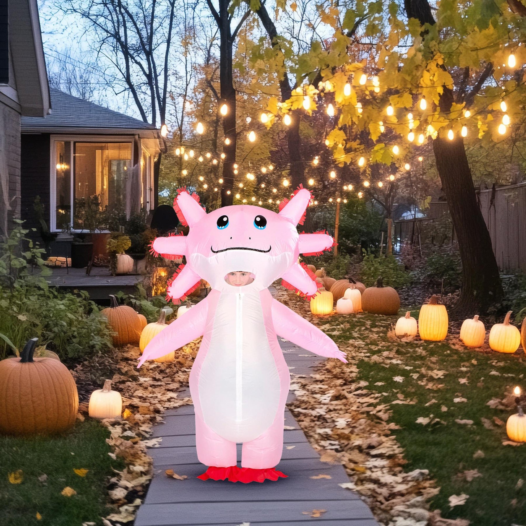 Axolotl Inflatable Child Costume | One Size