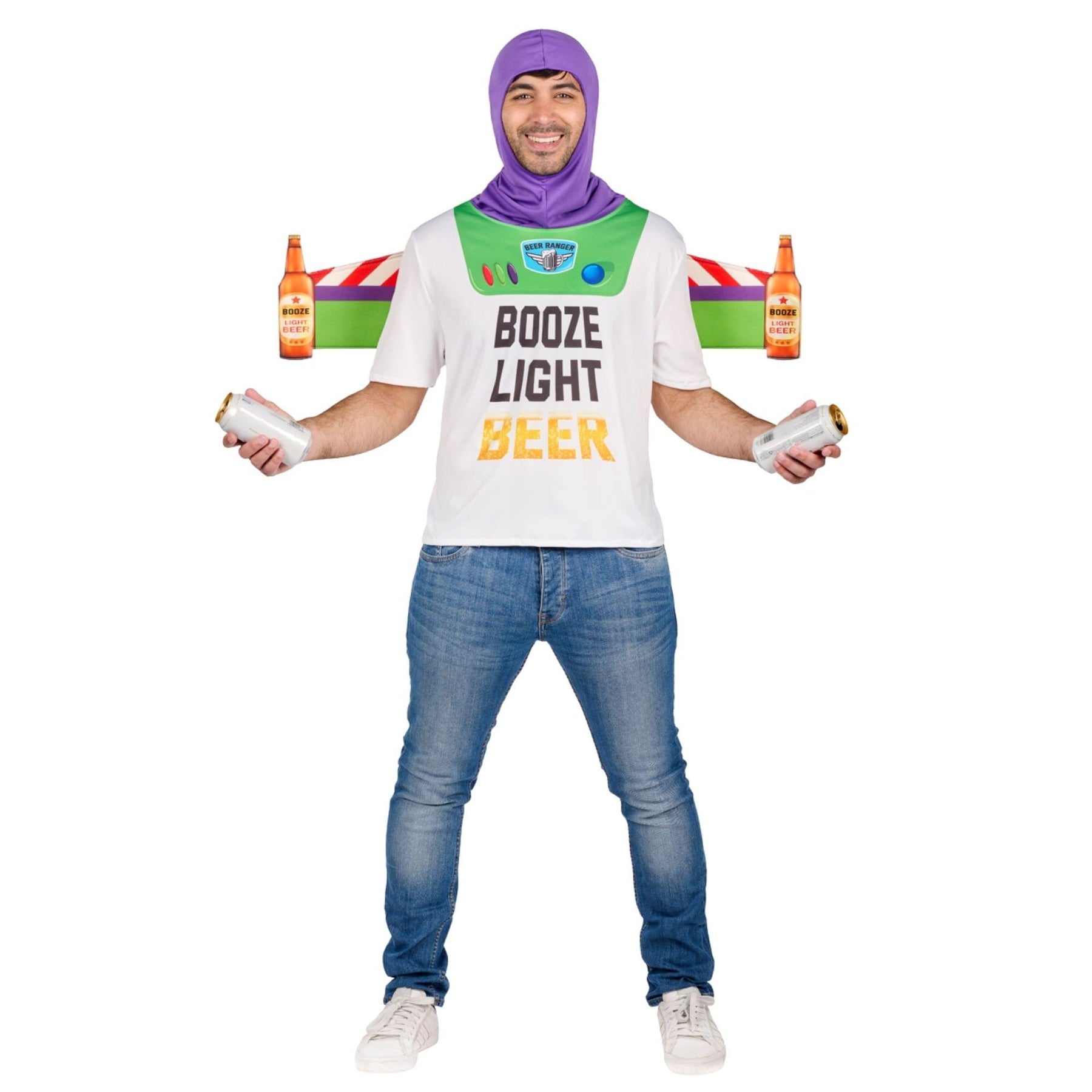 Mens Booze Light Beer Standard Adult Costume